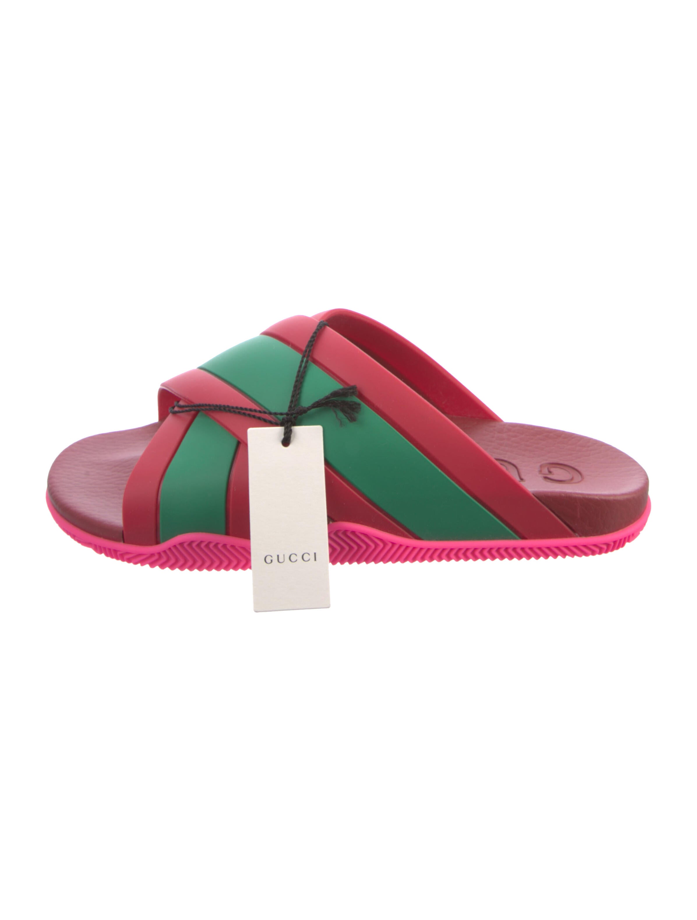 Gucci Web Accent Rubber Flats w/ Tags