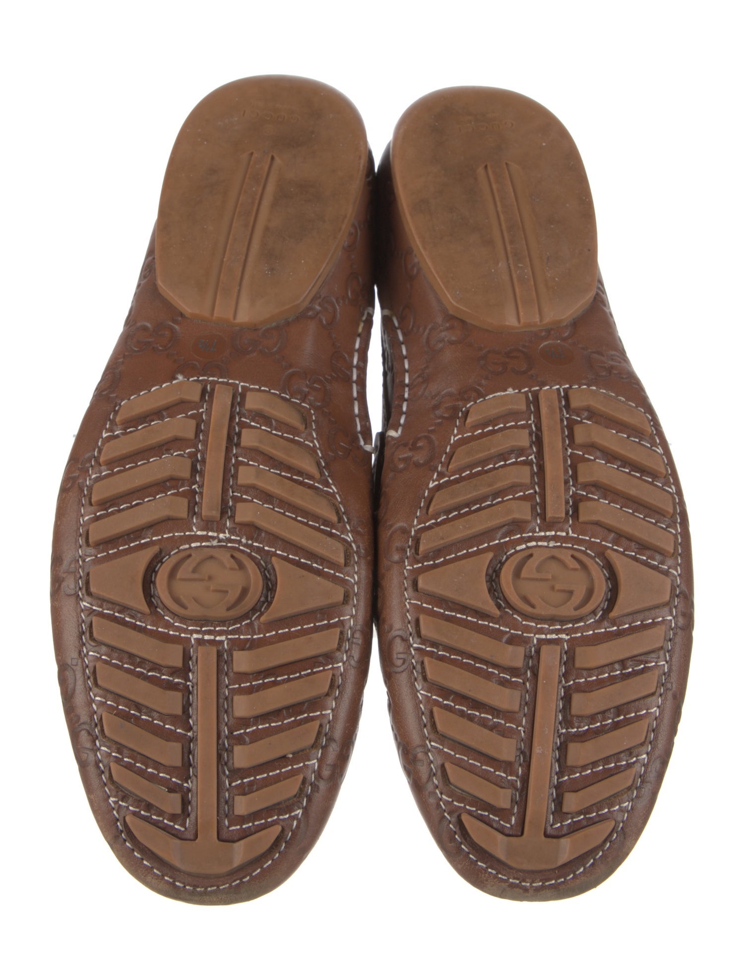 Microguccissima Pattern Leather Drivers