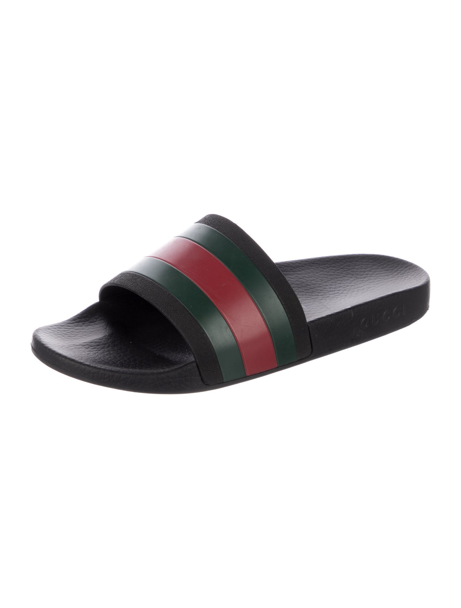 Gucci Web Accent Rubber Slides