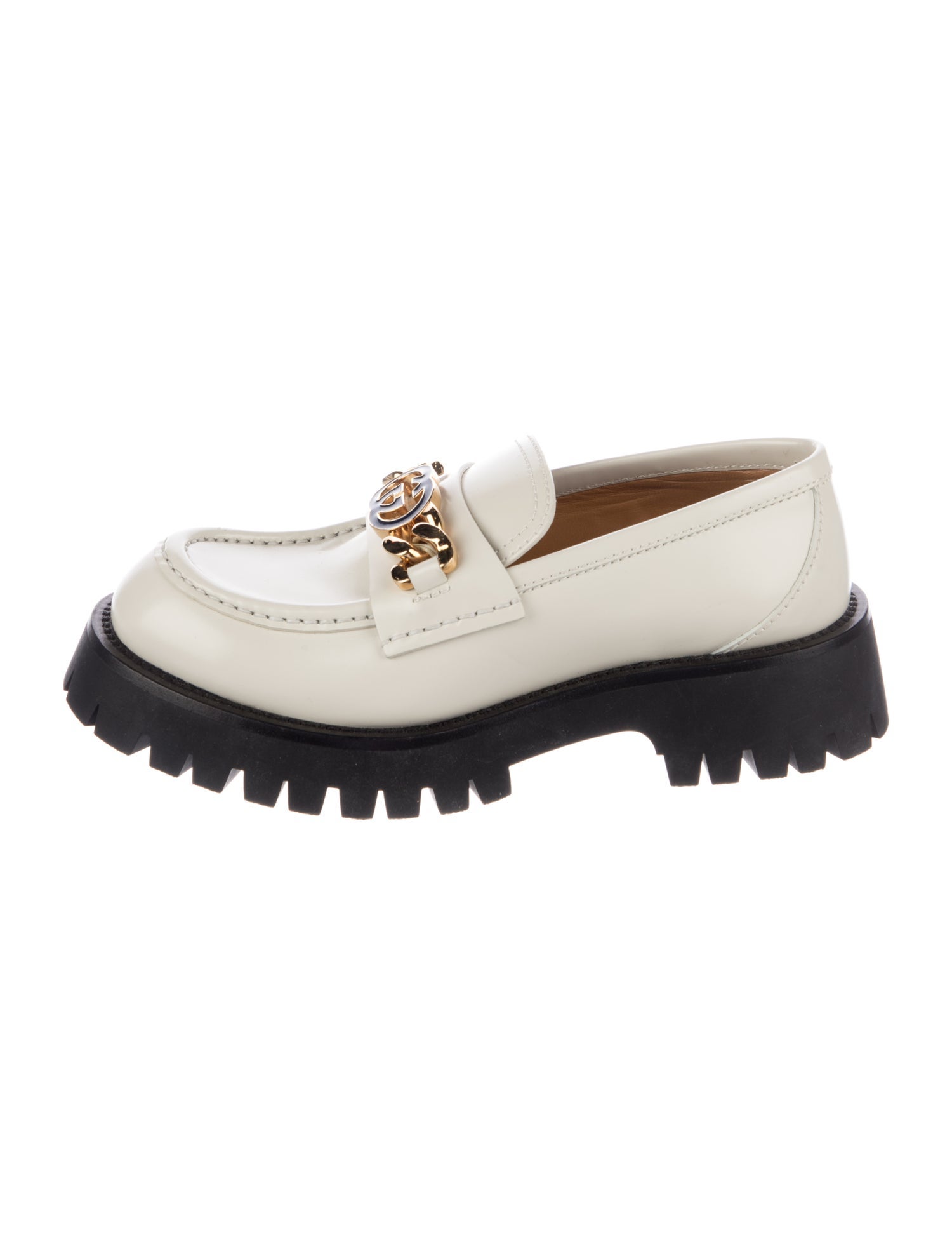 Gucci Horsebit Accent Leather Loafers