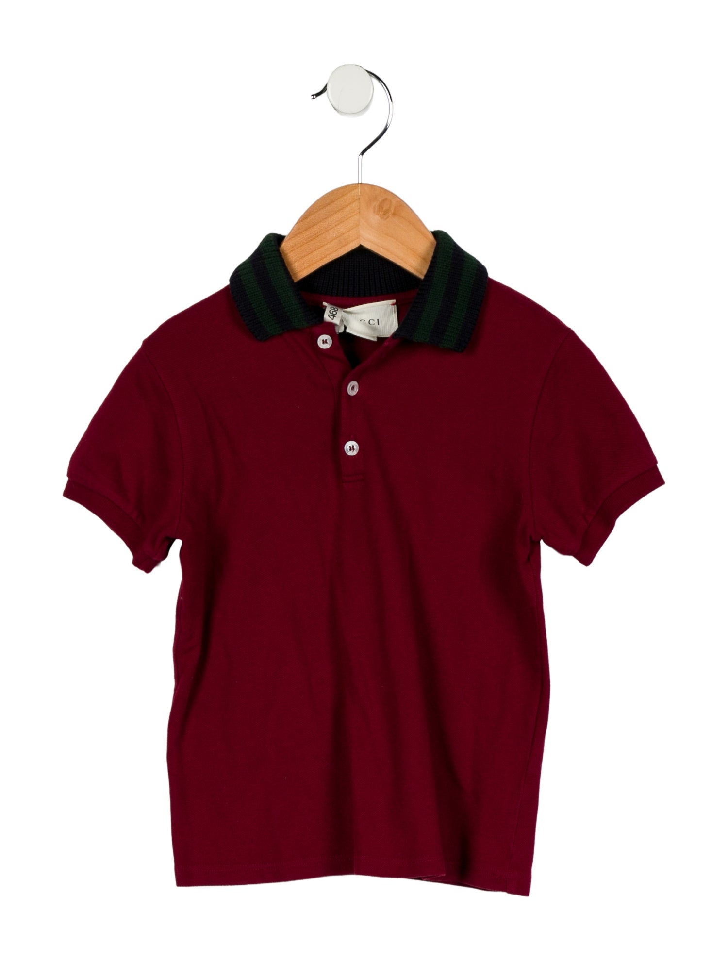 Gucci Boys' Short-Sleeve Woven Polo