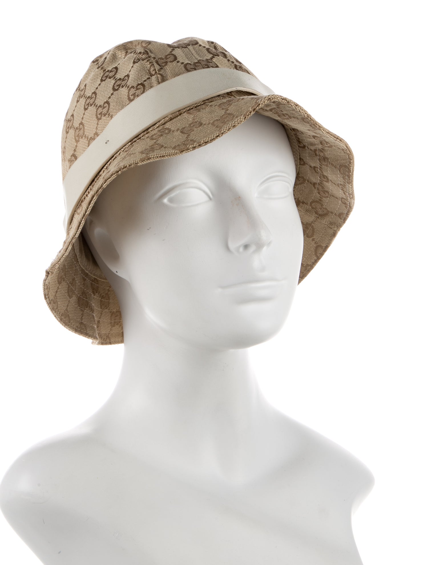 Gucci Leather Trim Bucket Hat