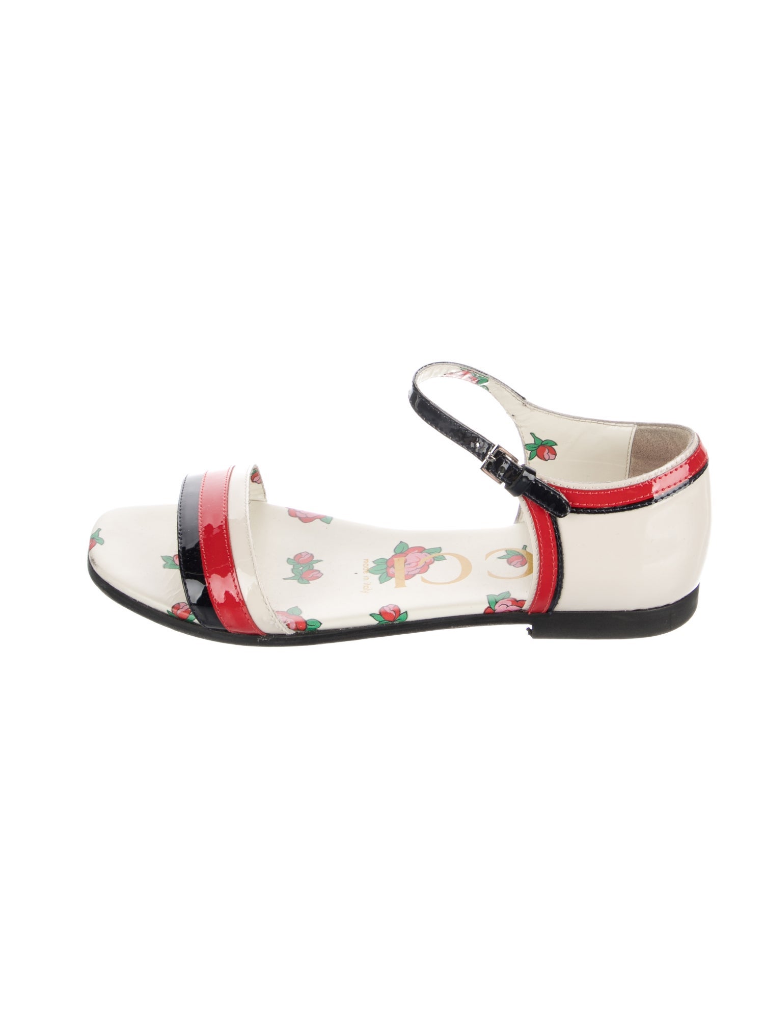 Gucci Girls' Sylvie Web Sandals