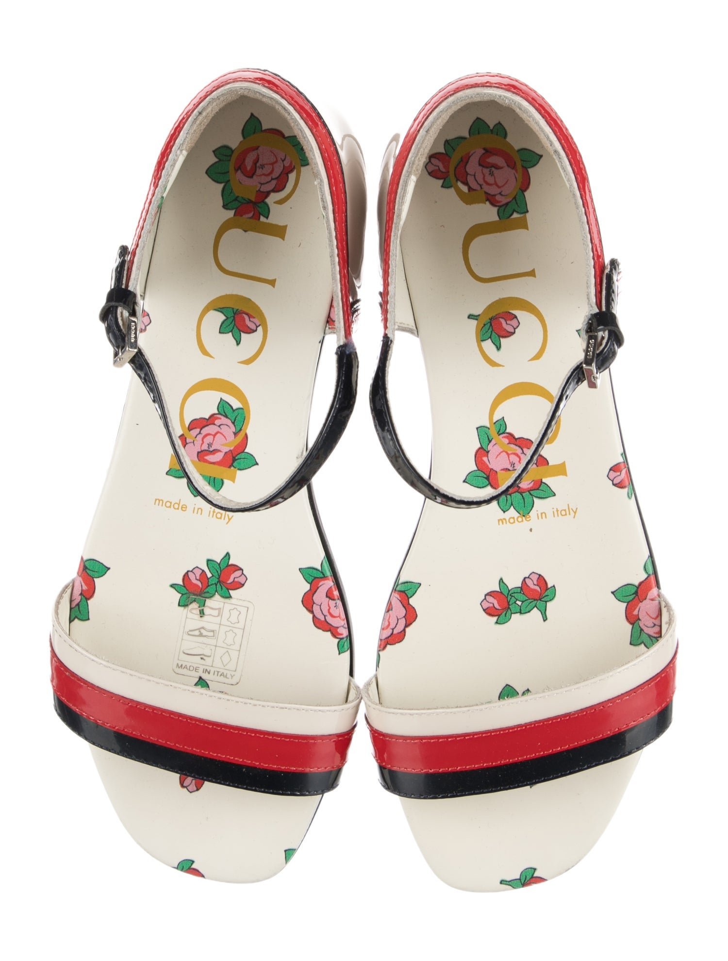 Gucci Girls' Sylvie Web Sandals