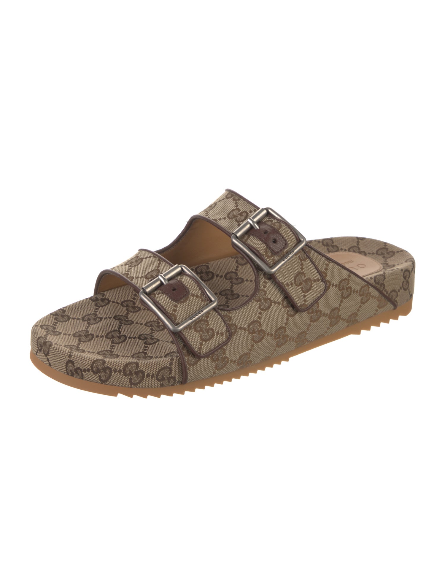 Gucci GG Canvas Canvas Slides w/ Tags