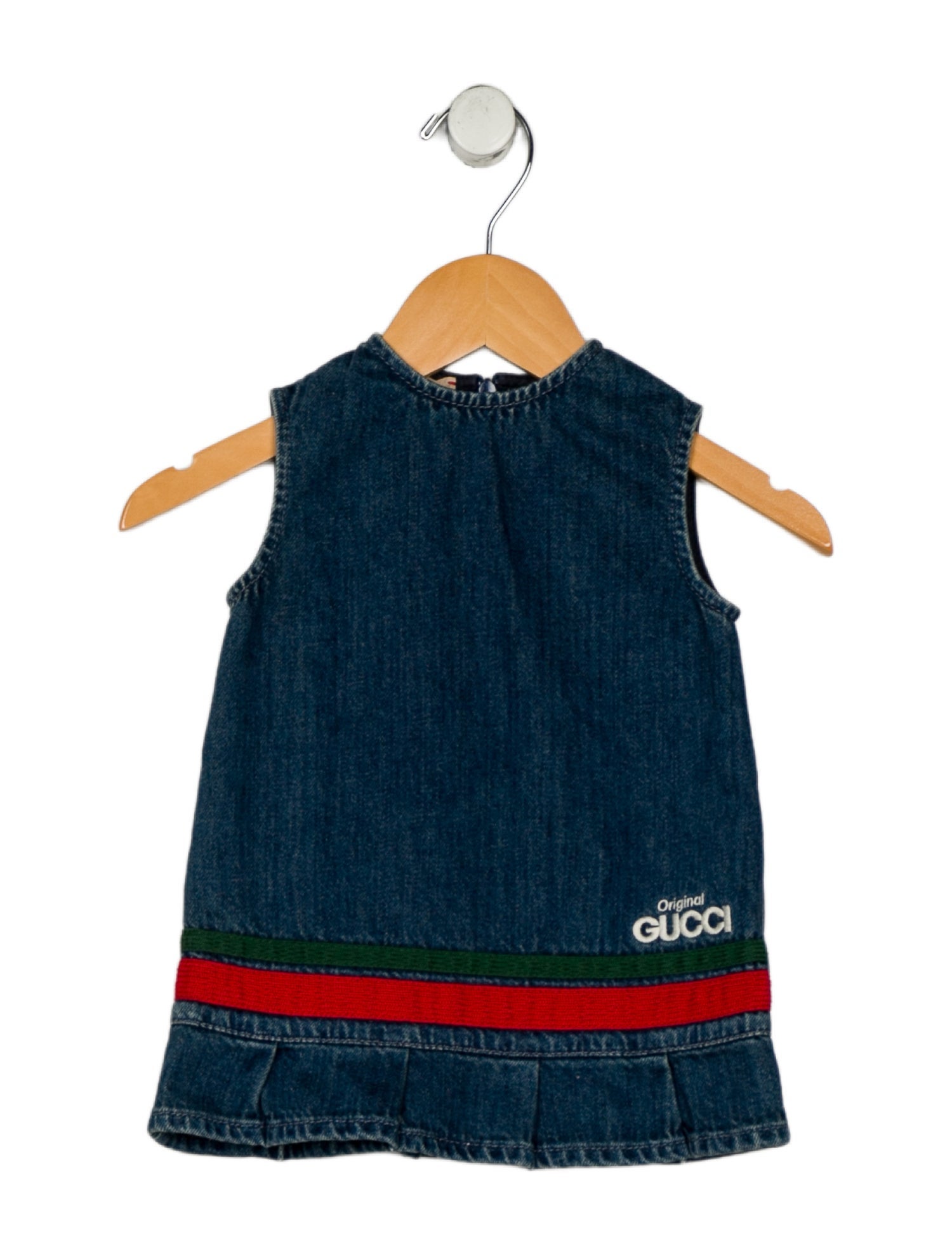 Gucci Infant Girls' Jean Sleeveless Dress