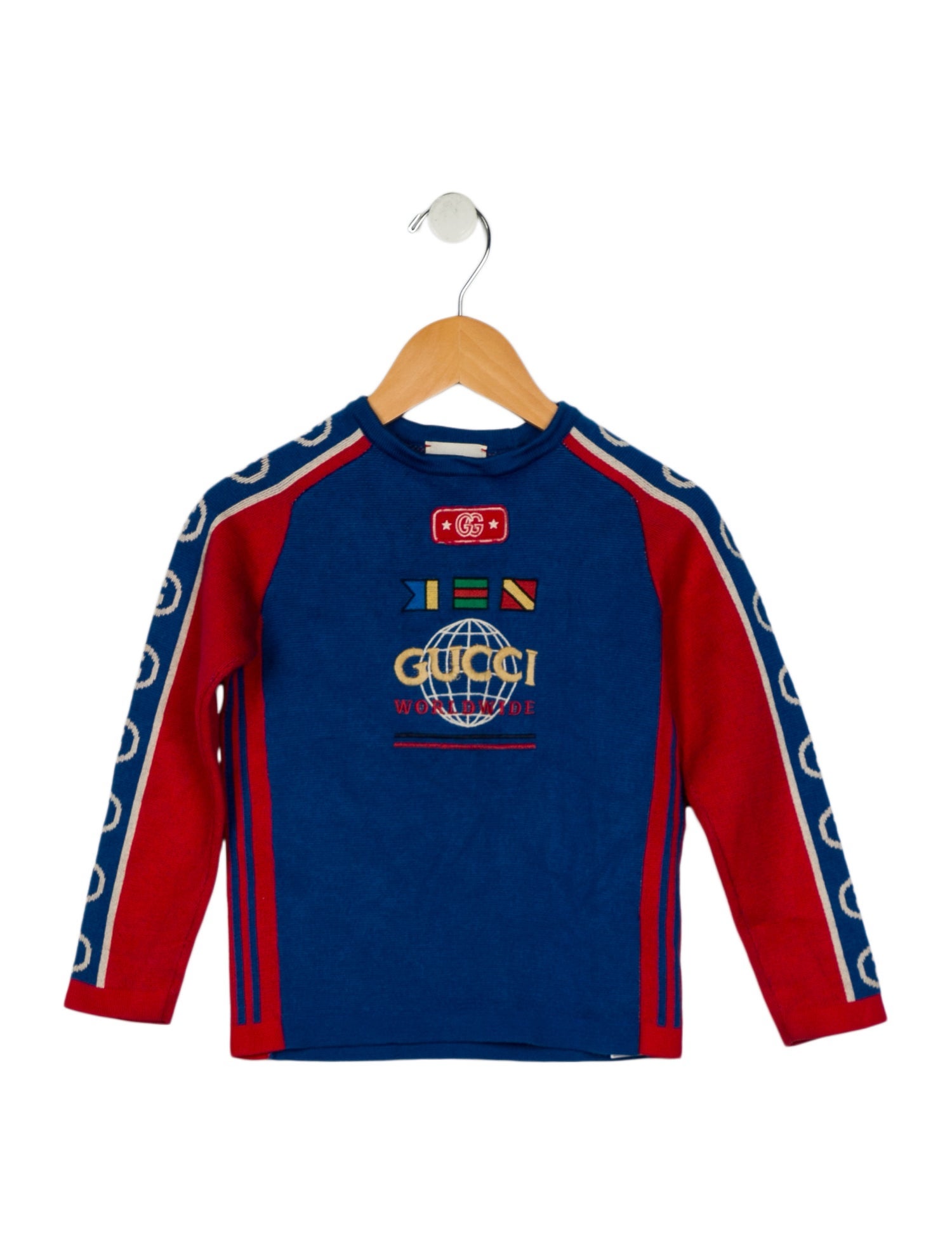 Gucci Girls' red and blue long sleeve