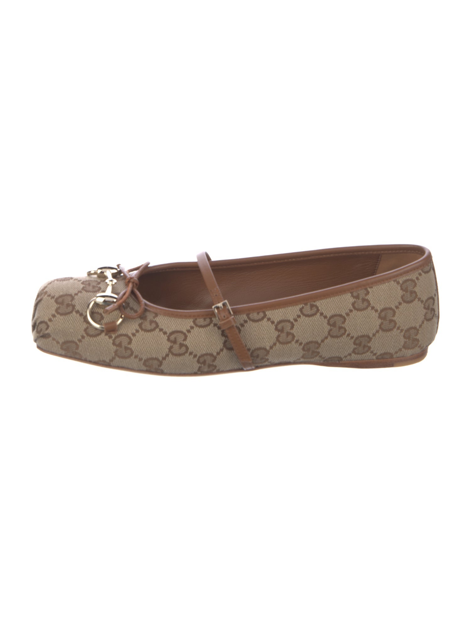 Gucci GG Canvas Canvas Ballet Flats