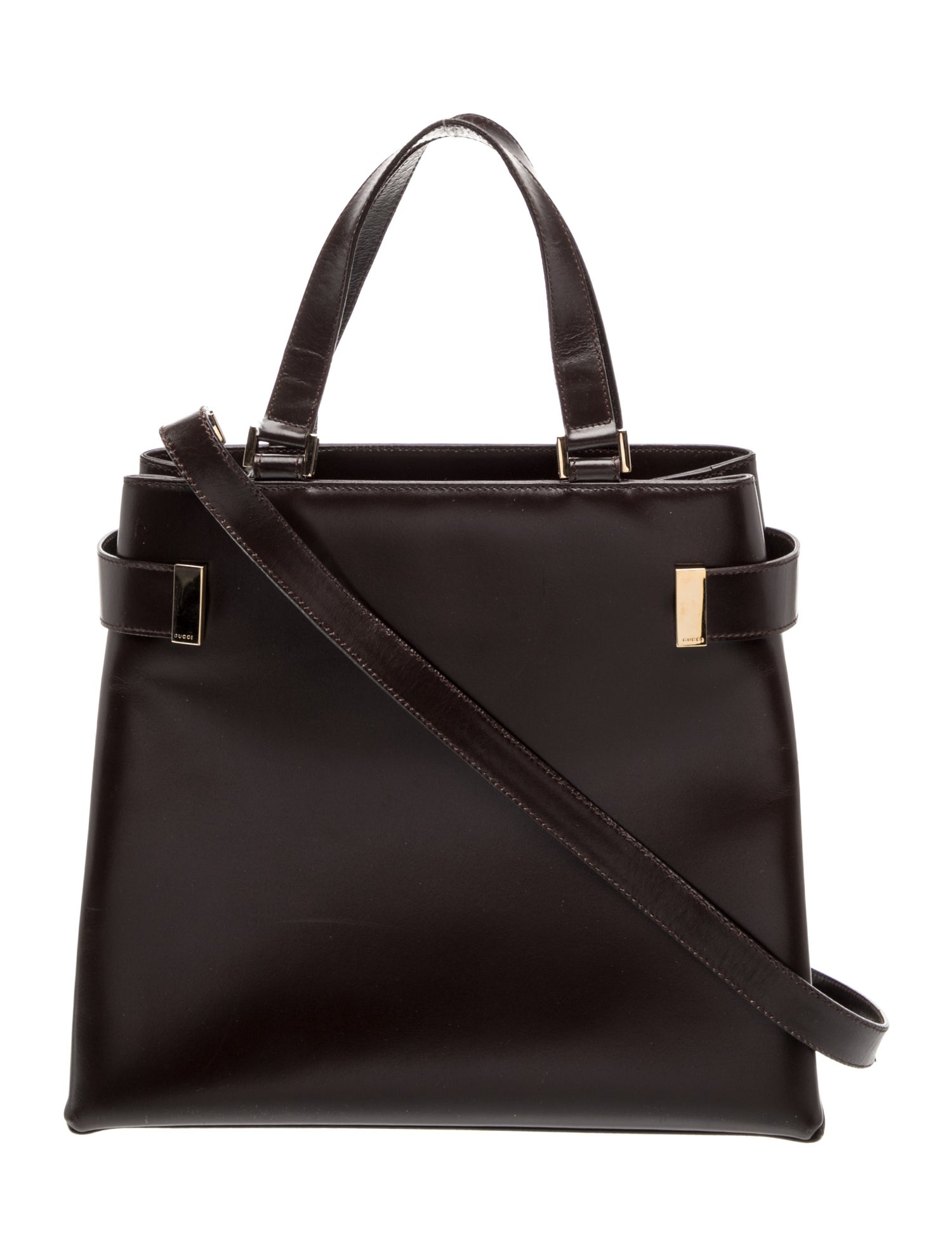 Gucci Patent Leather Top Handle Bag Vintage