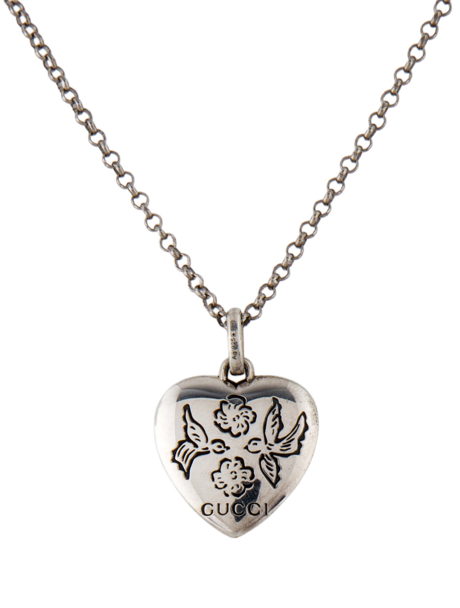 Gucci 'Blind for Love' Heart Pendant Necklace