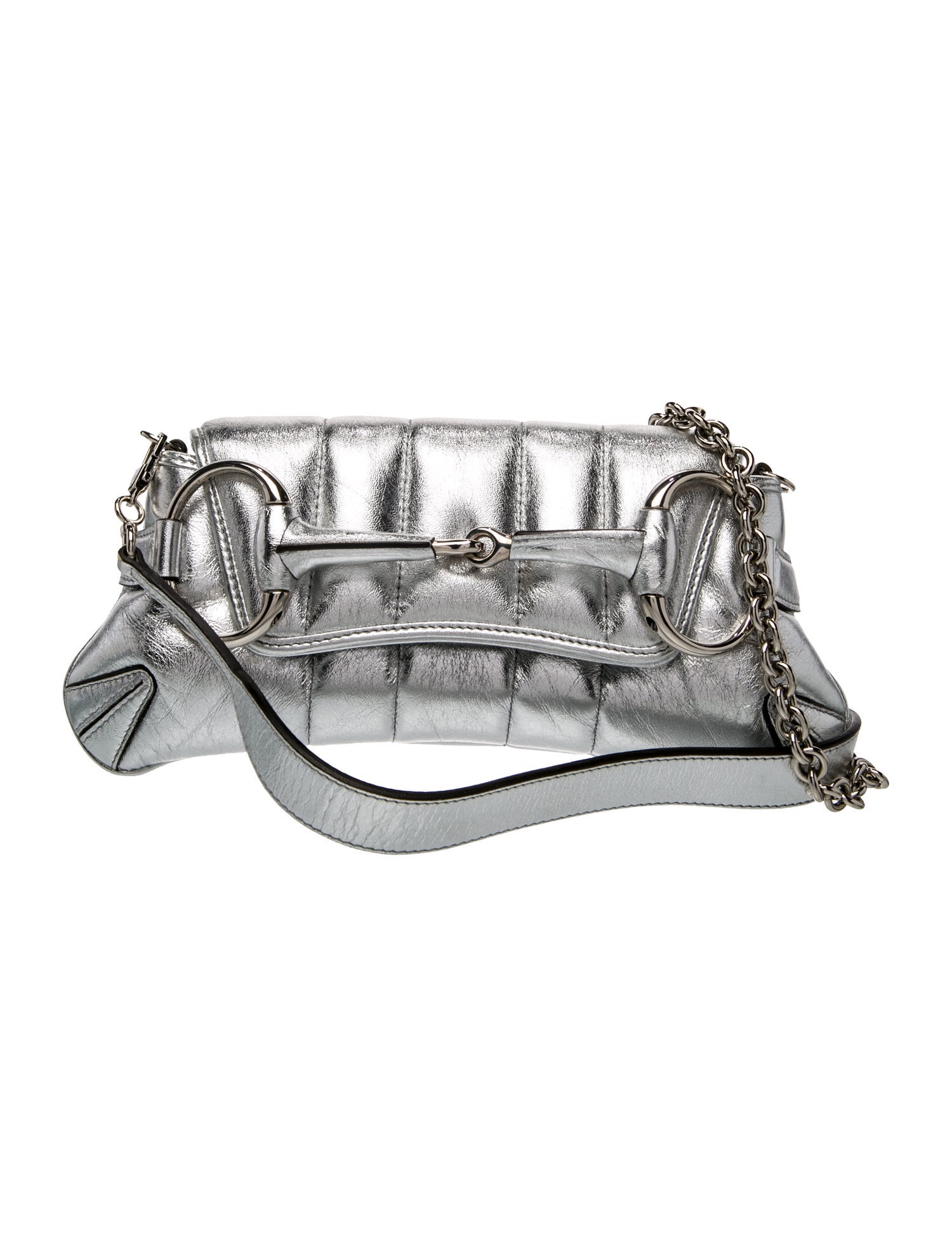 Gucci Leather Horsebit Chain Small