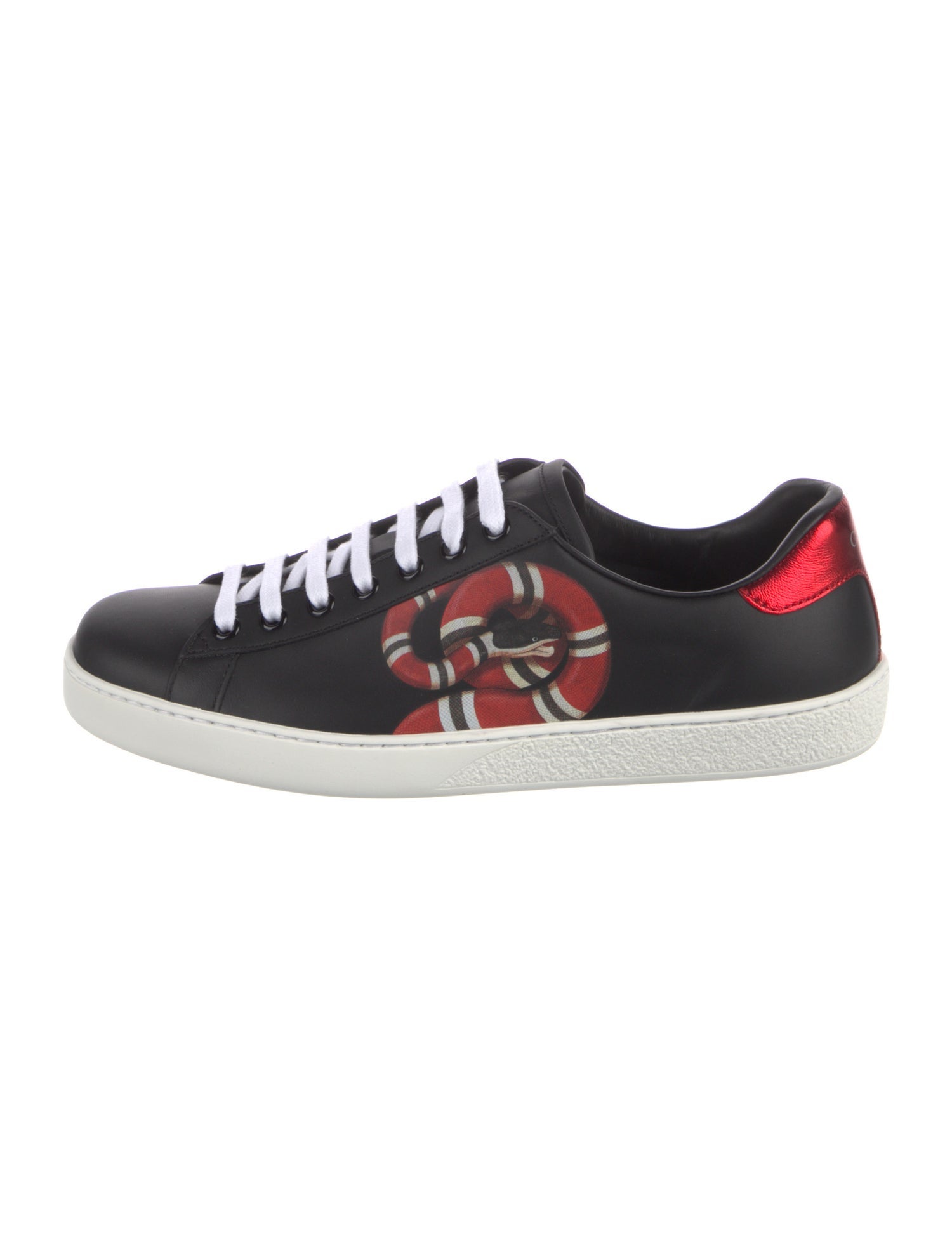 Gucci Kingsnake Leather Sneakers