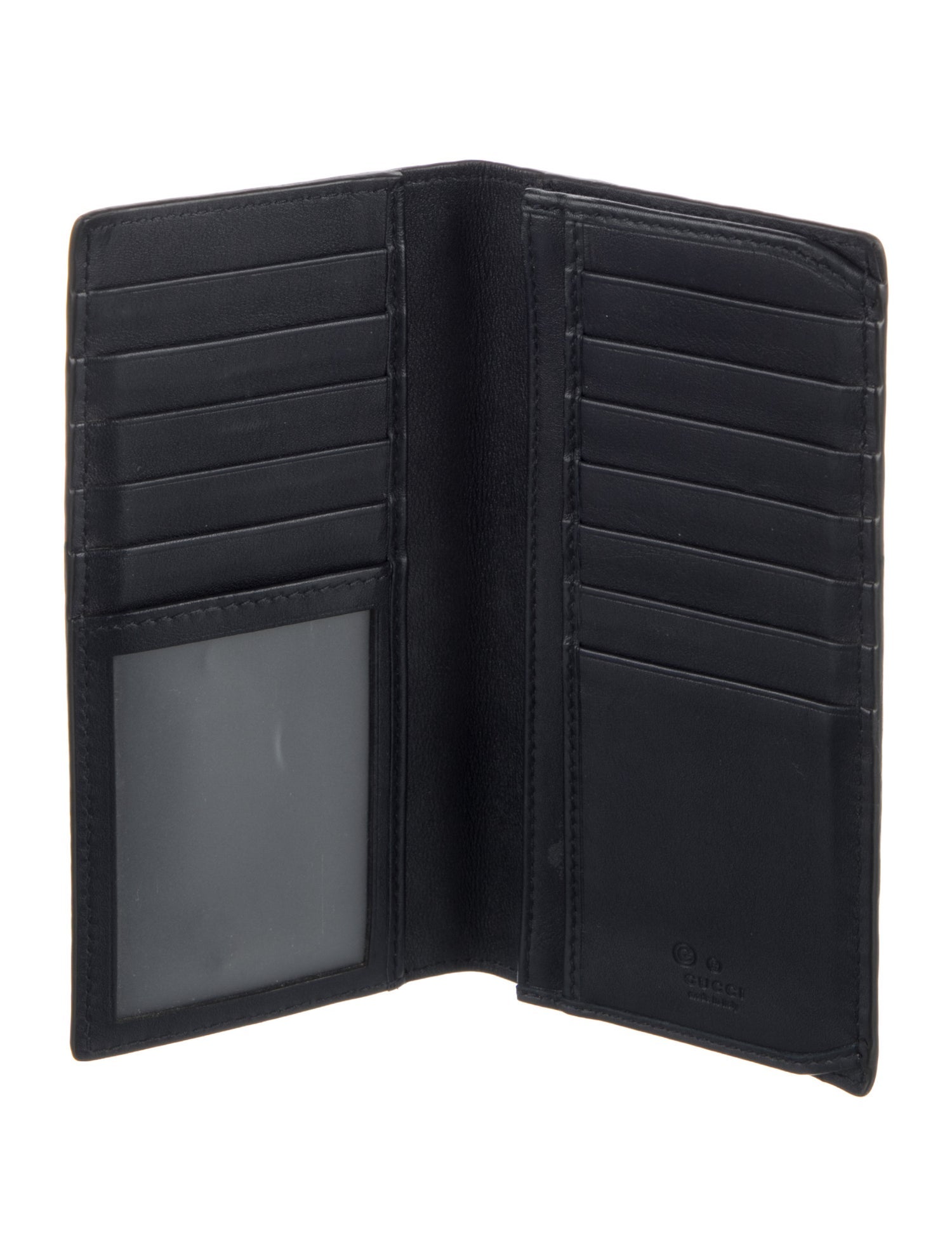 Microguccissima Pattern Leather Wallet