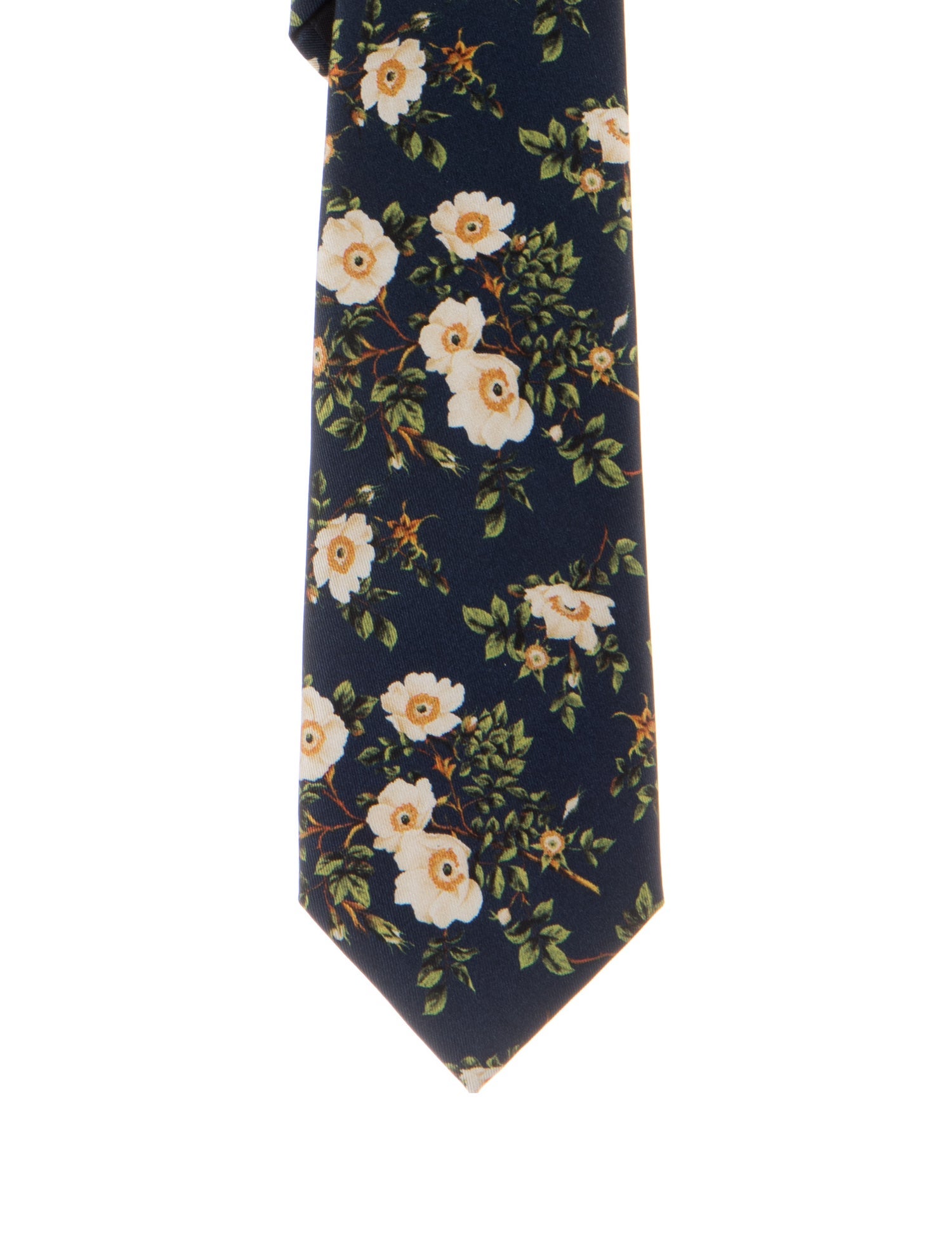 Gucci Floral Print Silk Tie