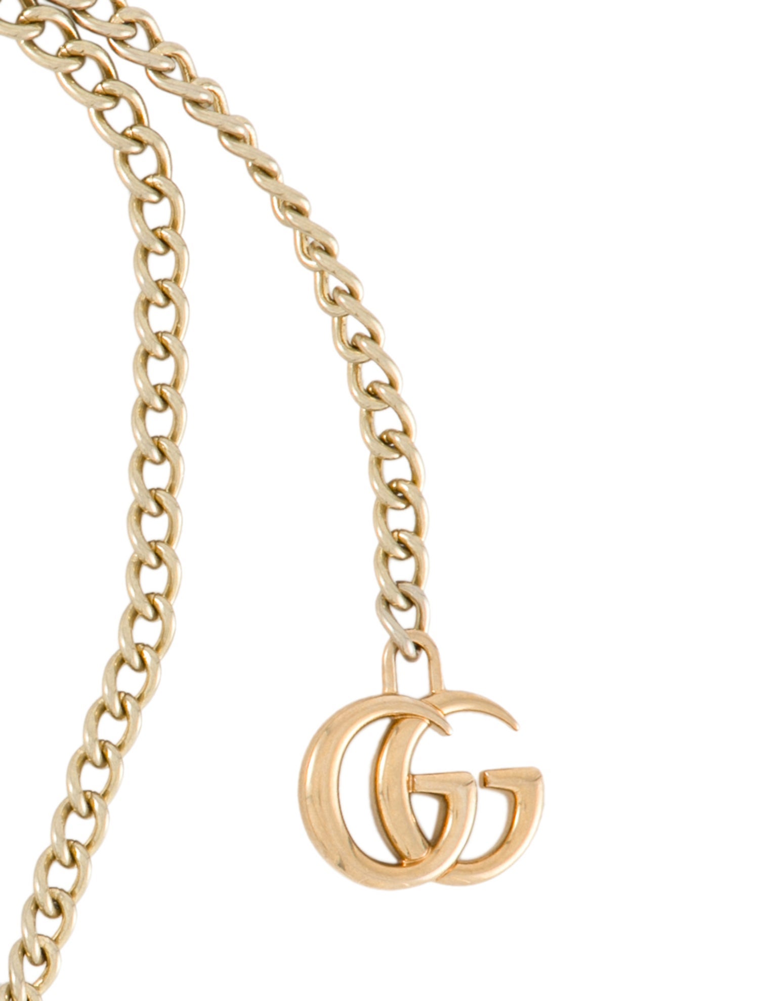 Gucci Metal Chain-Link Accents Waist Belt