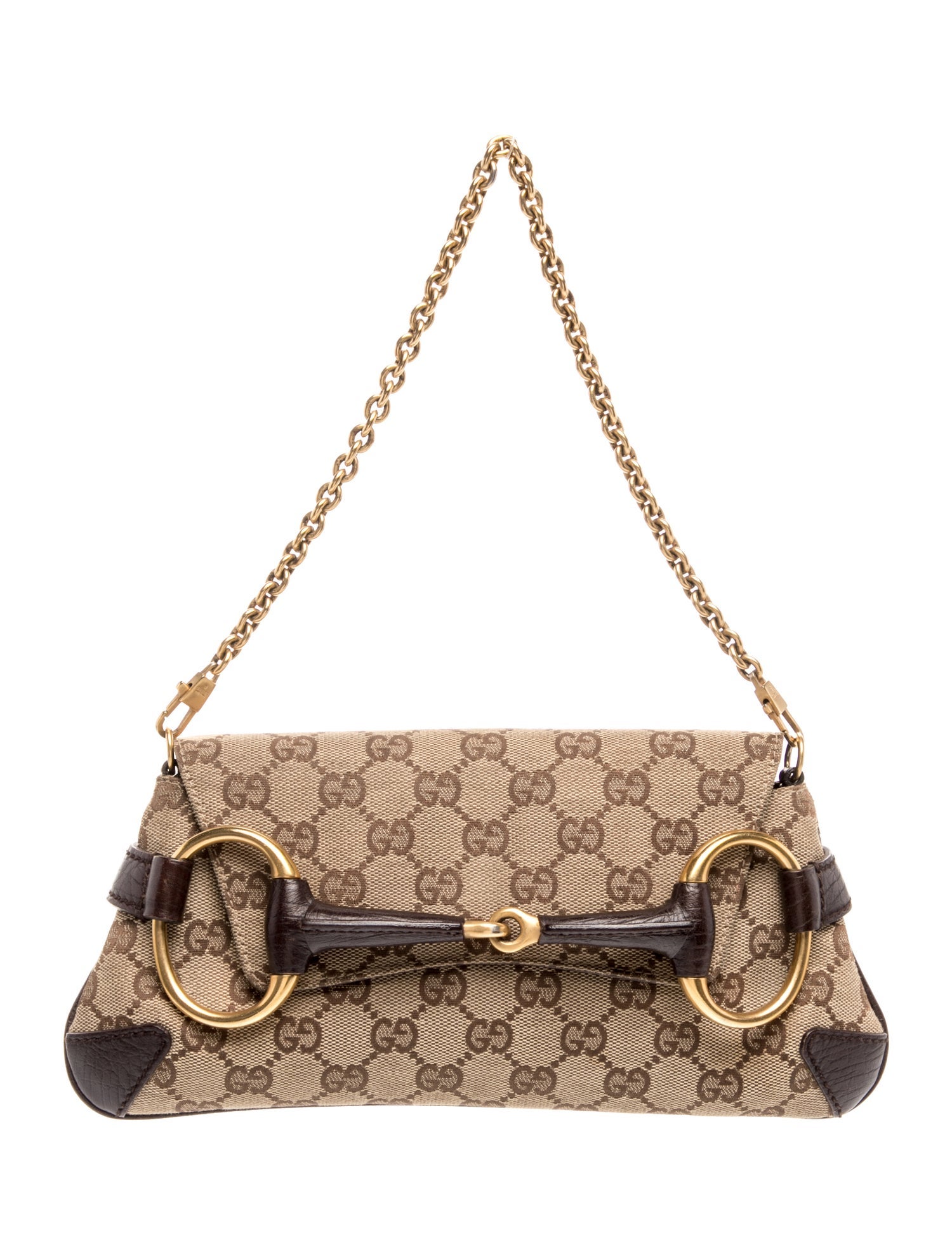 Gucci GG Canvas Horsebit Chain