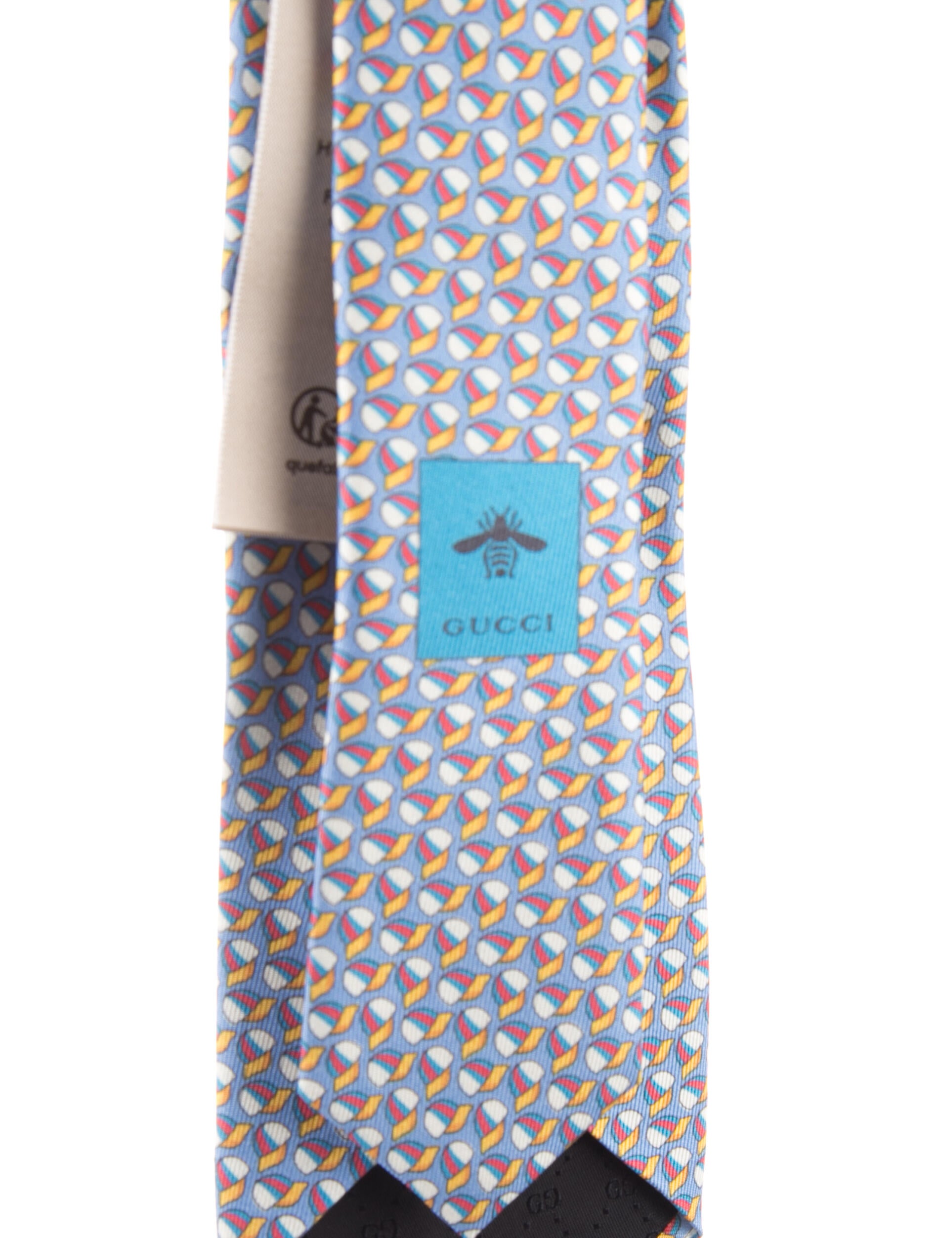Gucci Silk Baseball Cap Print Tie w/Tags