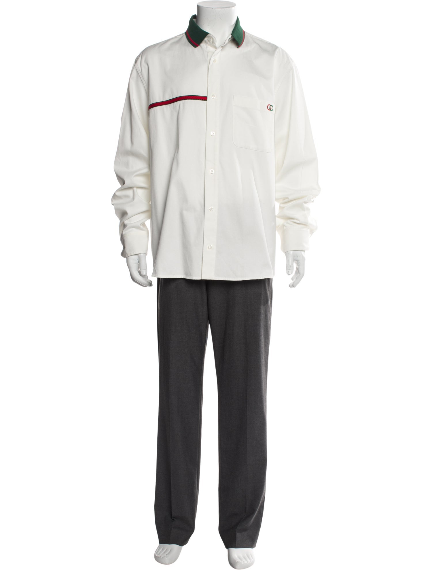 Gucci Web Accent Long Sleeve Shirt