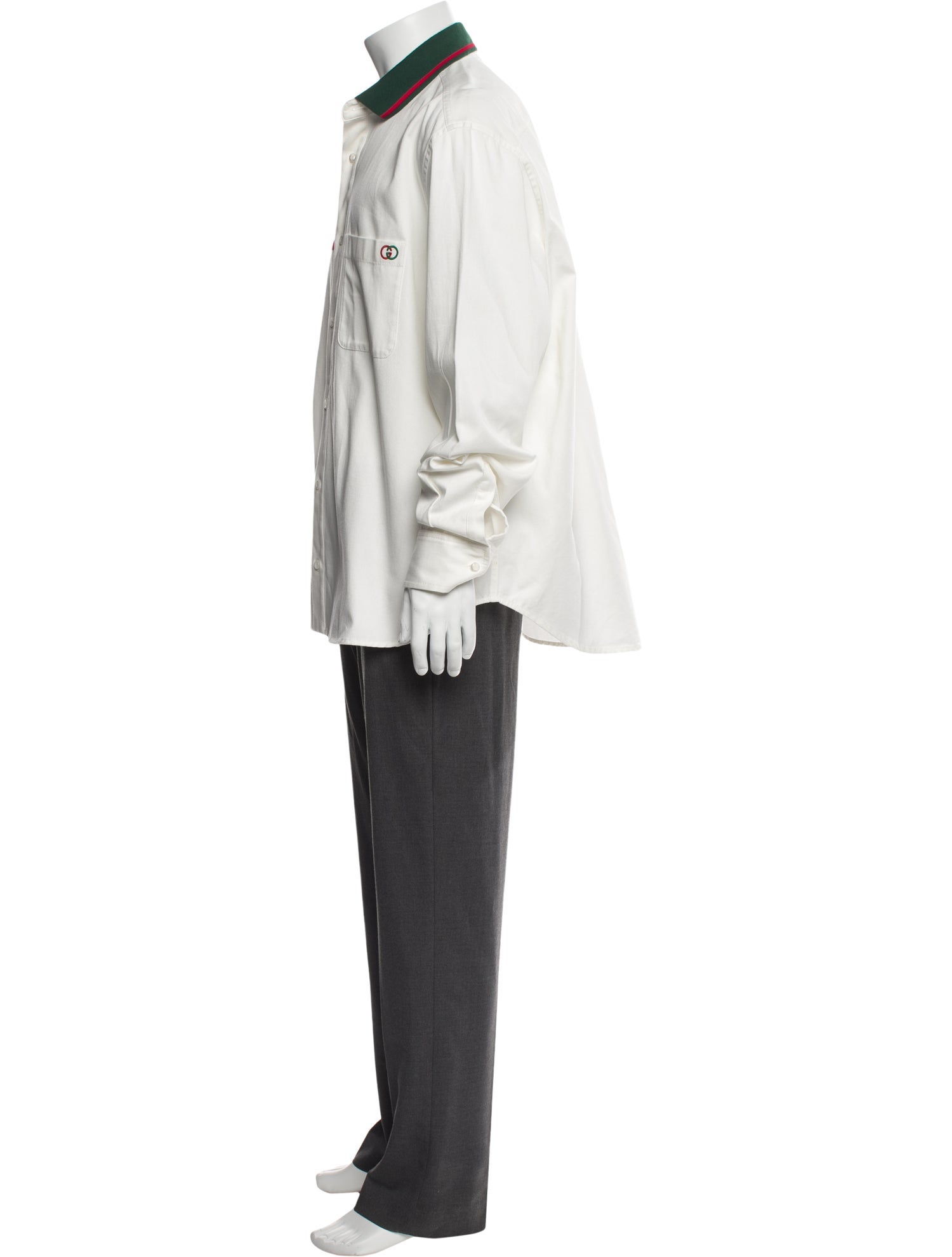 Gucci Web Accent Long Sleeve Shirt