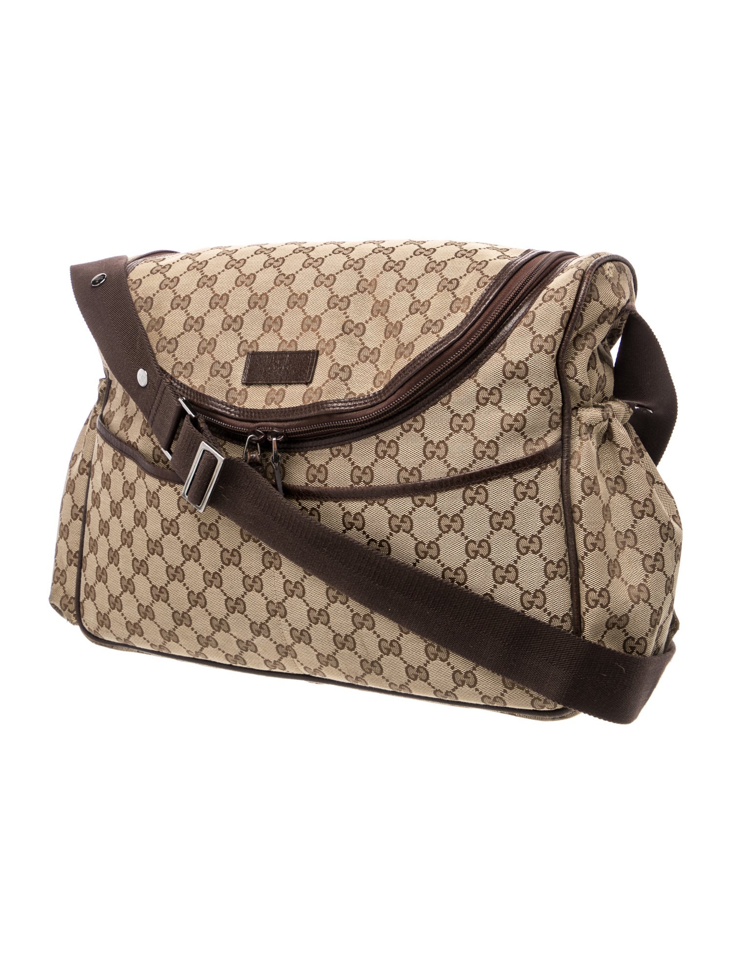 Gucci infants' GG Canvas Diaper Bag