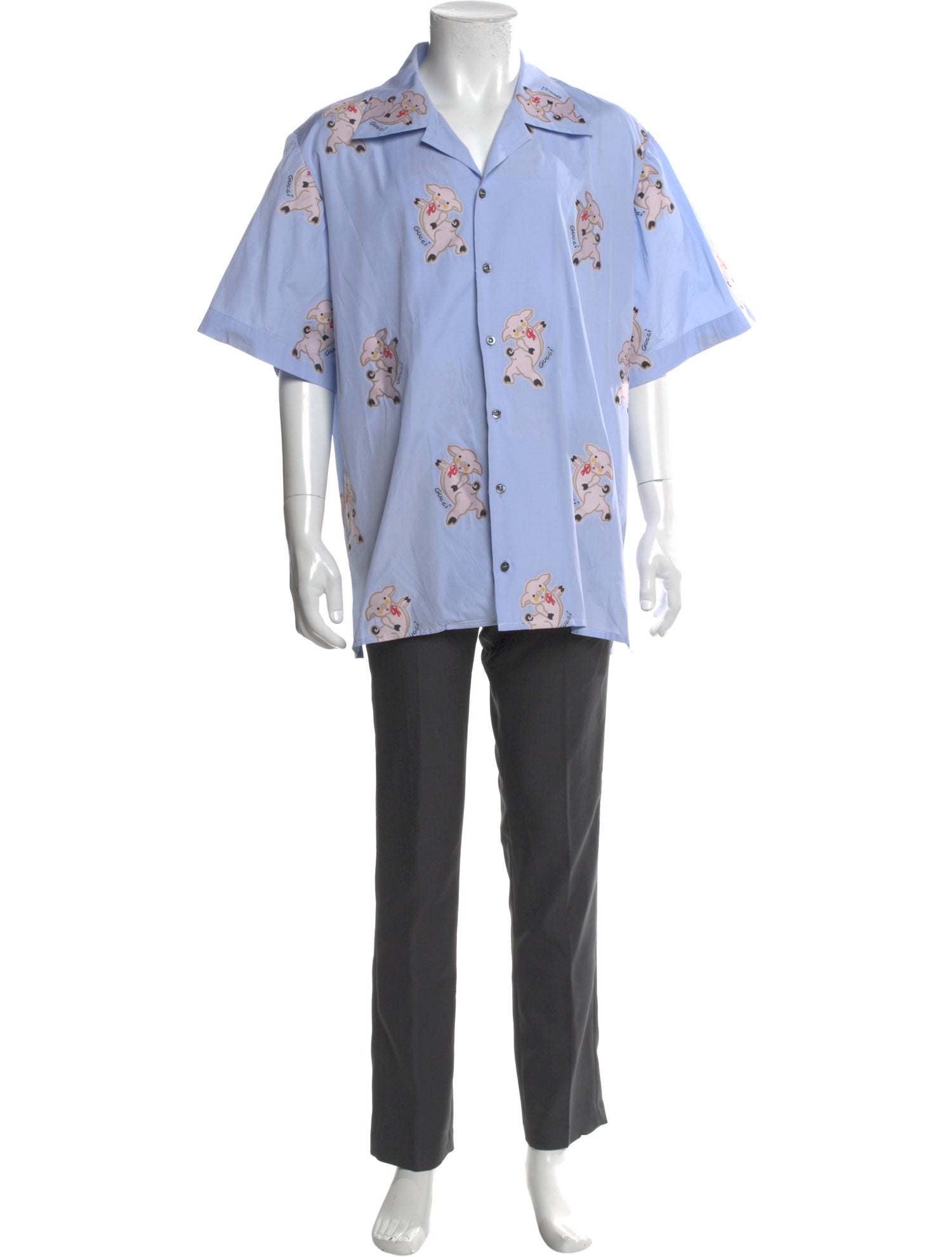Gucci Graphic Print Short Sleeve Shirt