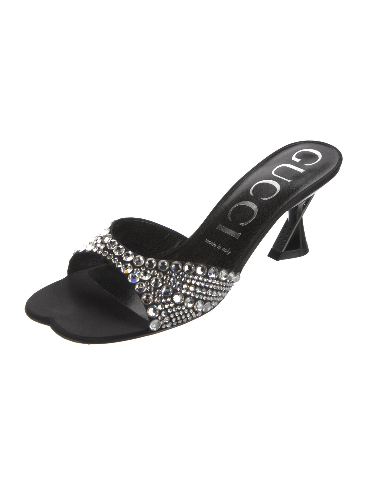 Gucci Running GG Logo Patent Leather Slides