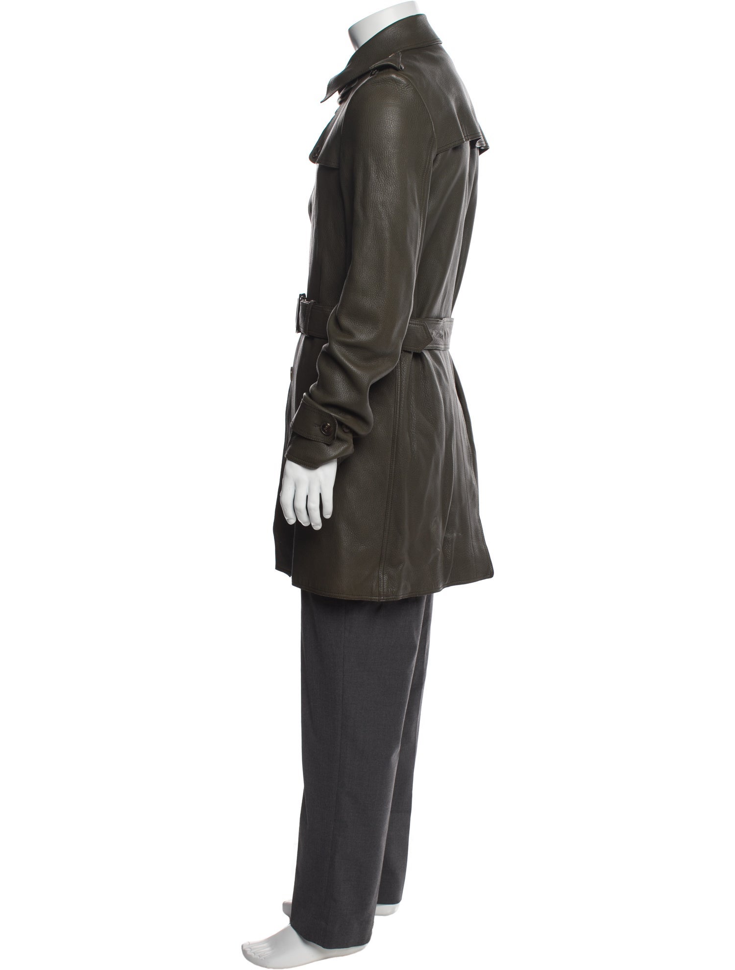 Gucci Leather Trench Coat