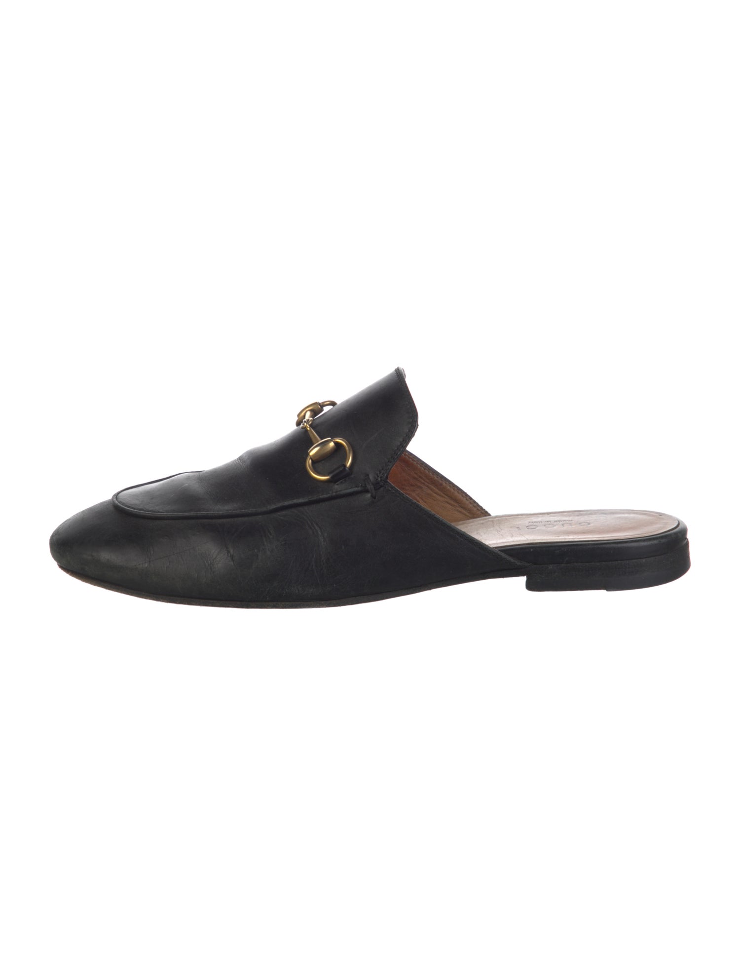 Gucci Horsebit Accent Leather Mules
