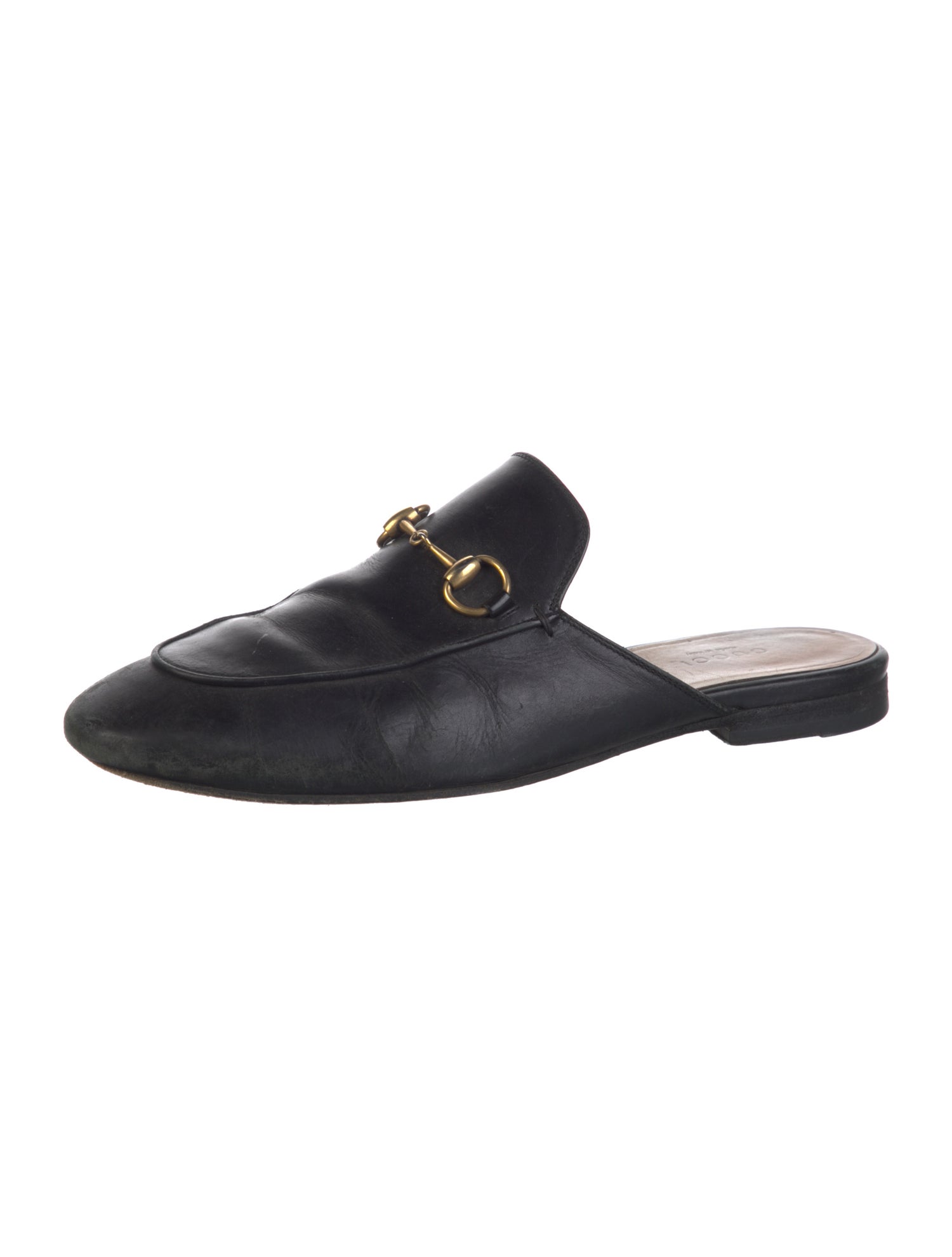 Gucci Horsebit Accent Leather Mules