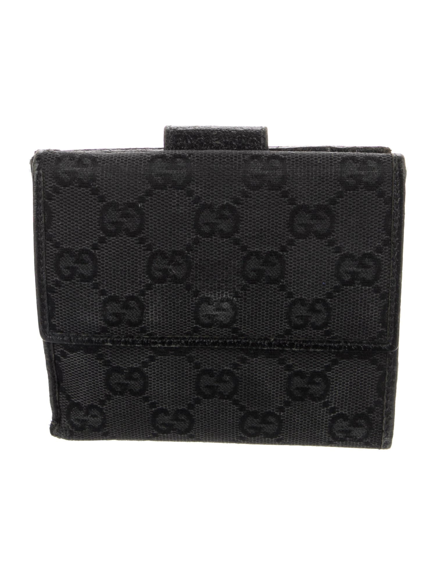 Gucci Compact GG Canvas French Purse