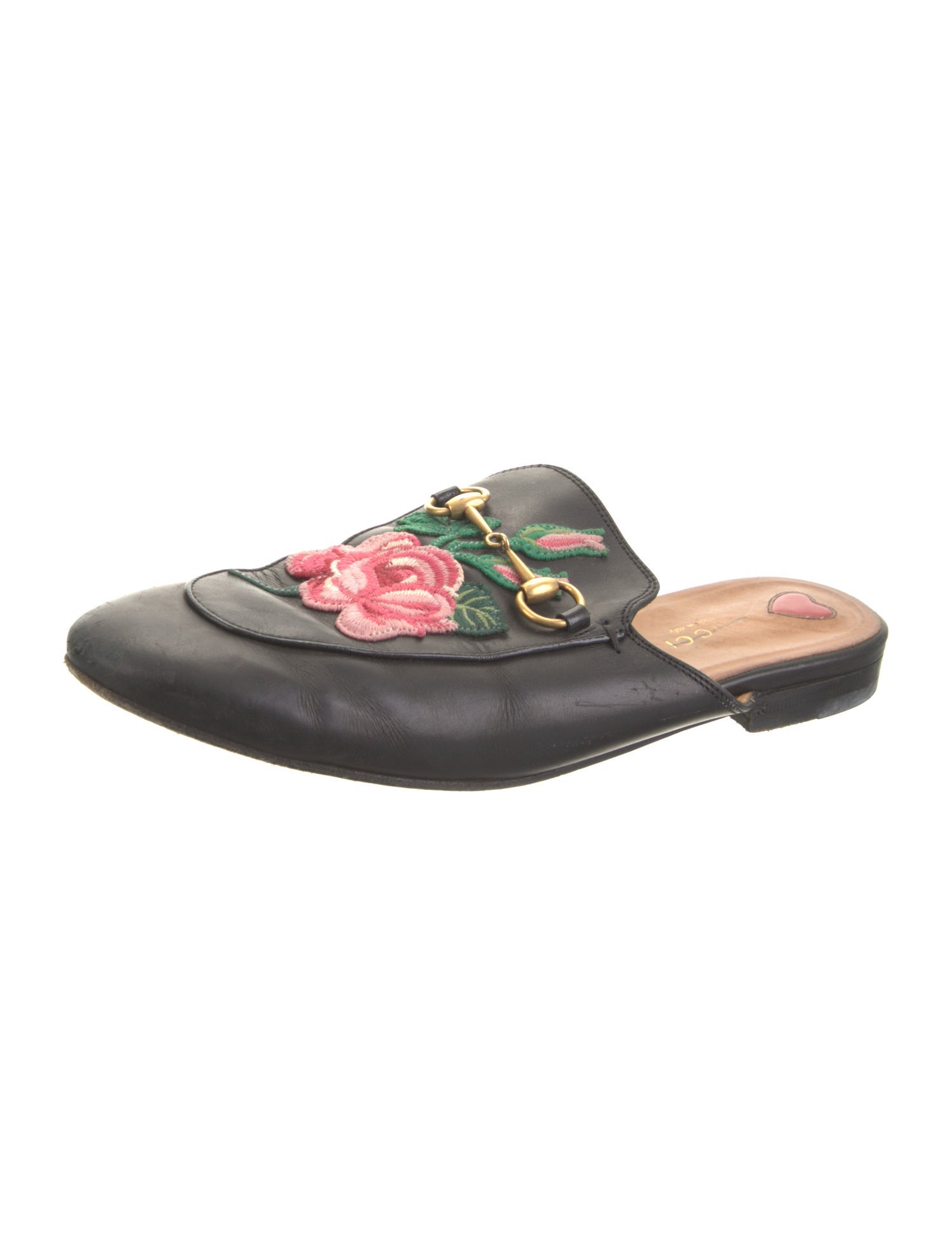 Gucci Horsebit Accent Leather Mules