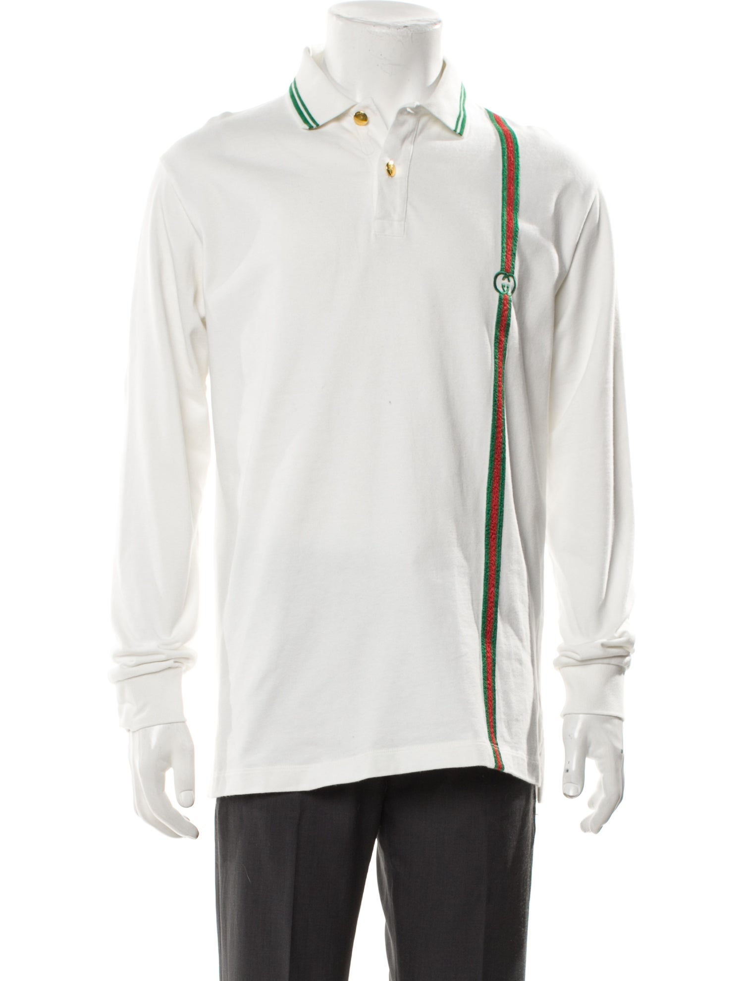 Gucci Web Accent Long Sleeve Shirt