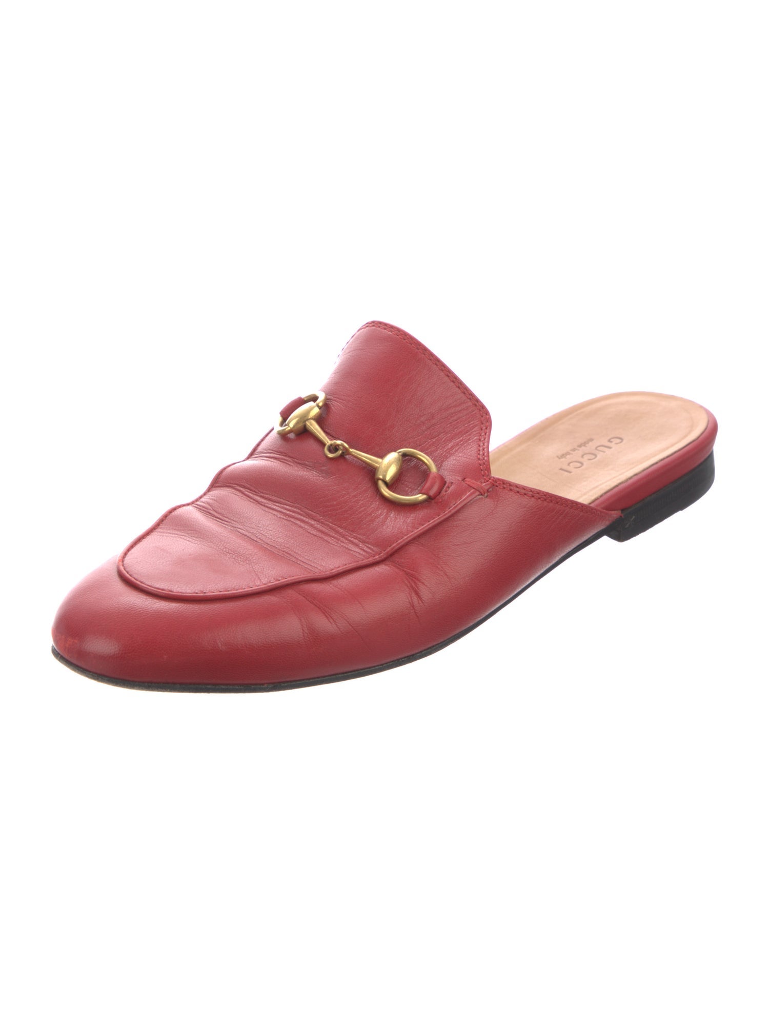 Gucci Horsebit Accent Leather Mules