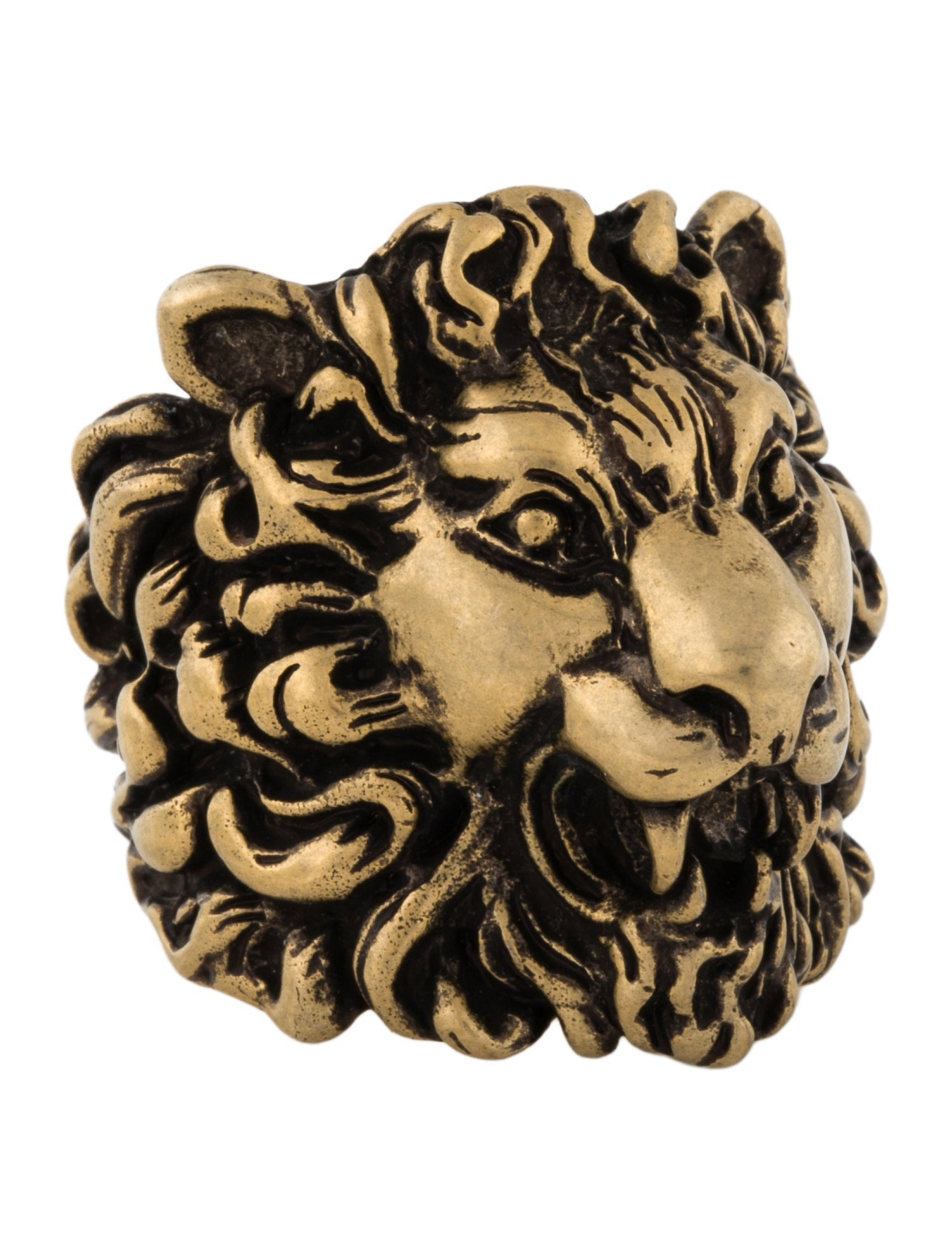 Gucci Lion Head Cocktail Ring