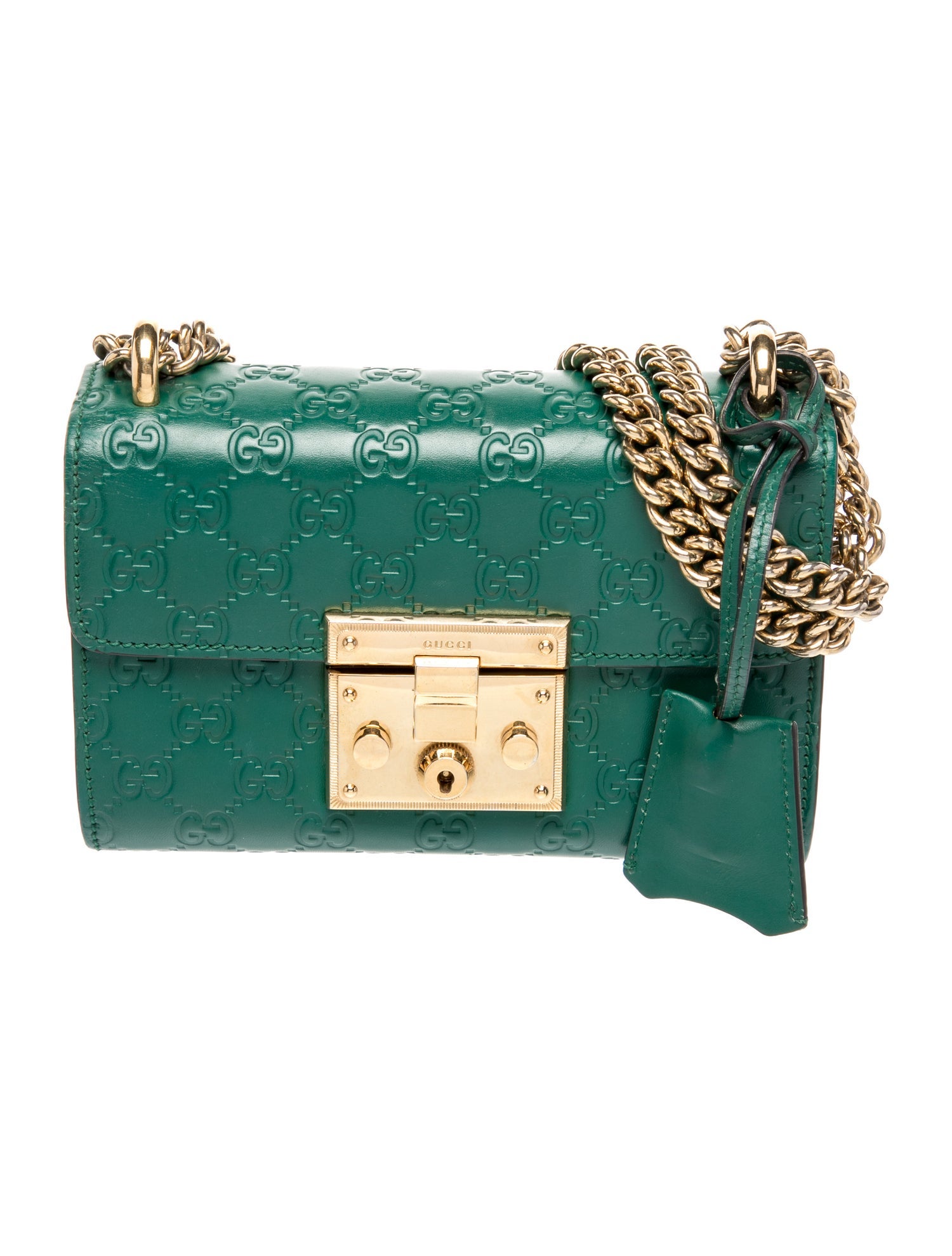Gucci GG Embossed Padlock Small