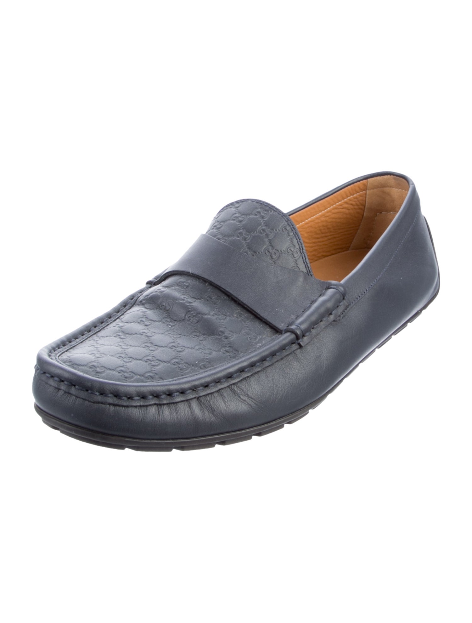 Gucci Microguccissima Pattern Leather Drivers