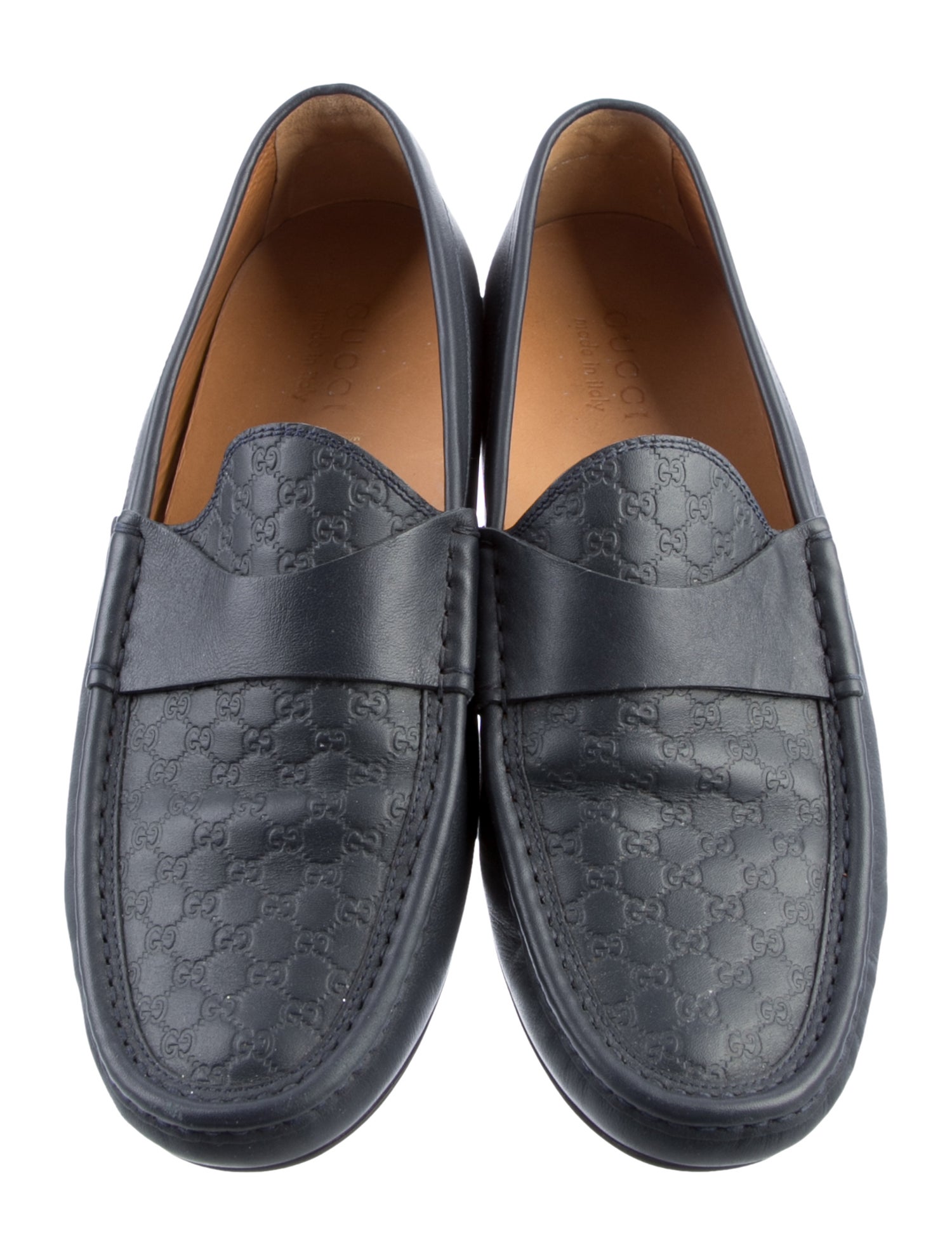 Microguccissima Pattern Leather Drivers