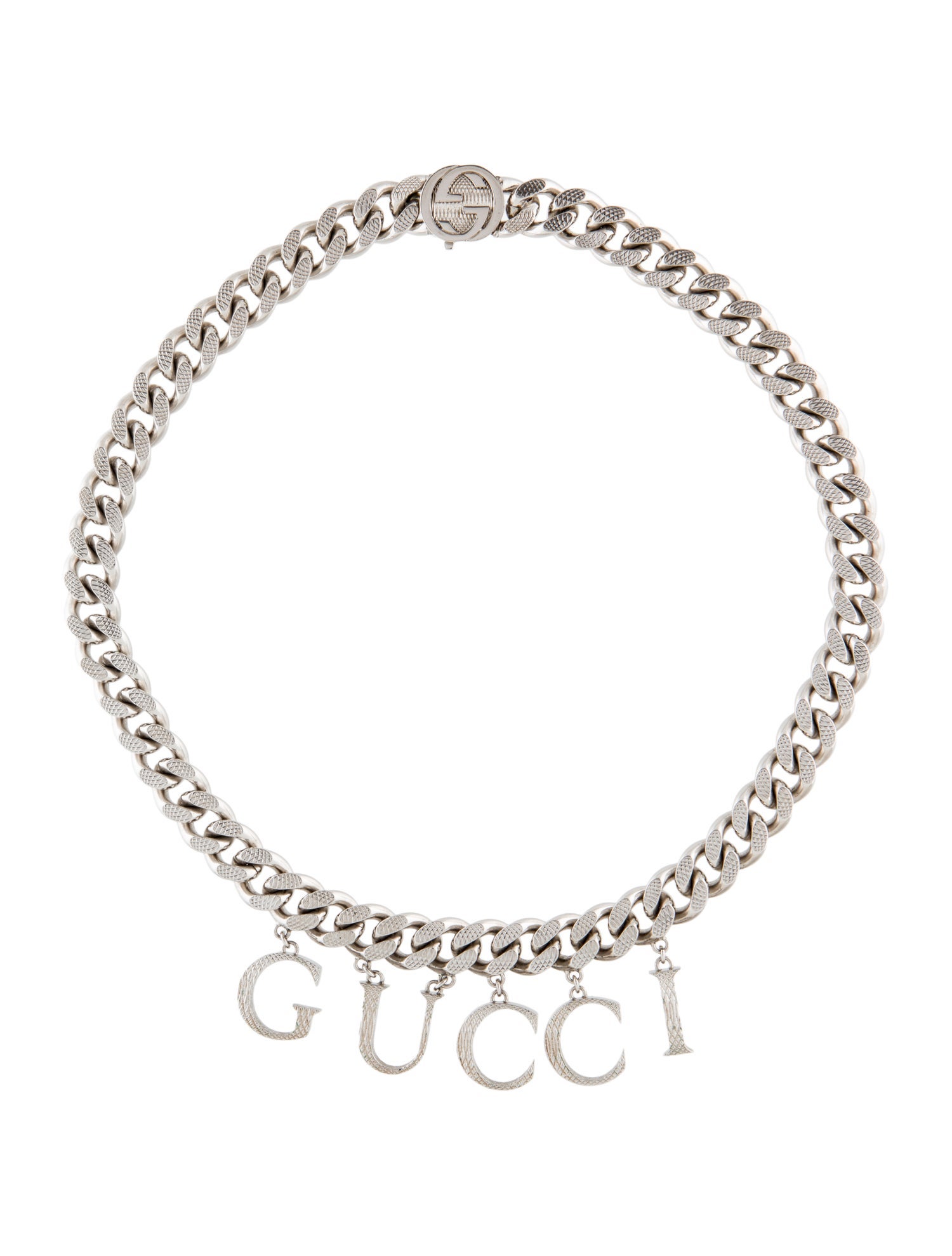 Gucci Script Logo Collar Necklace