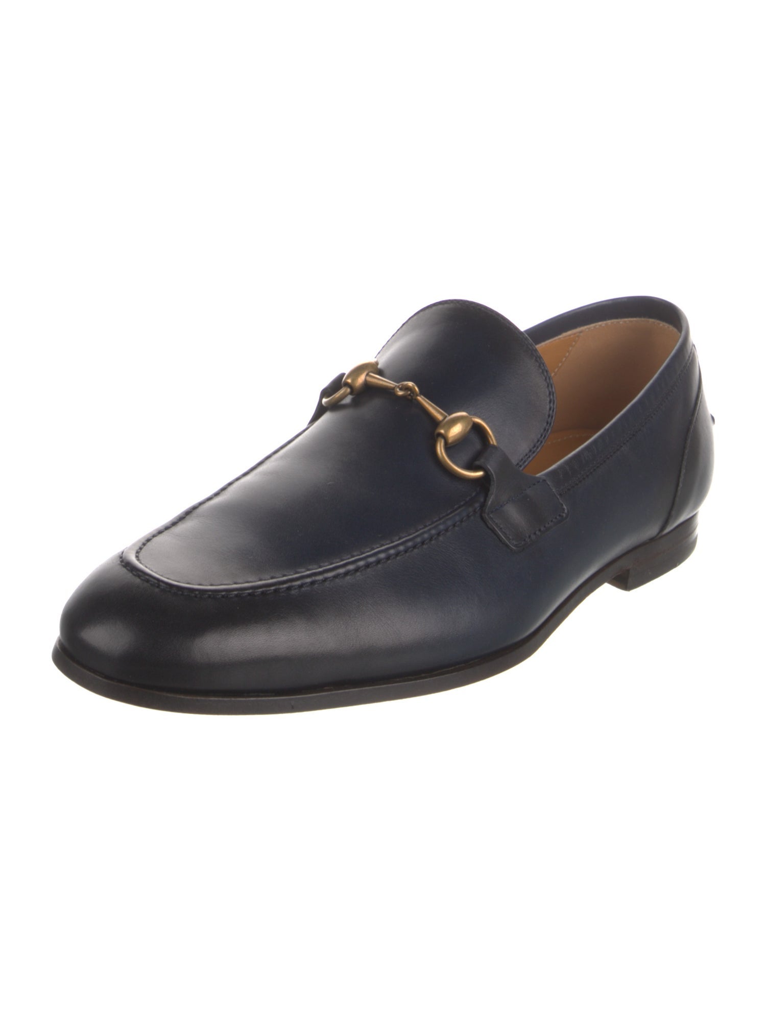 Gucci Horsebit Accent Leather Dress Loafers