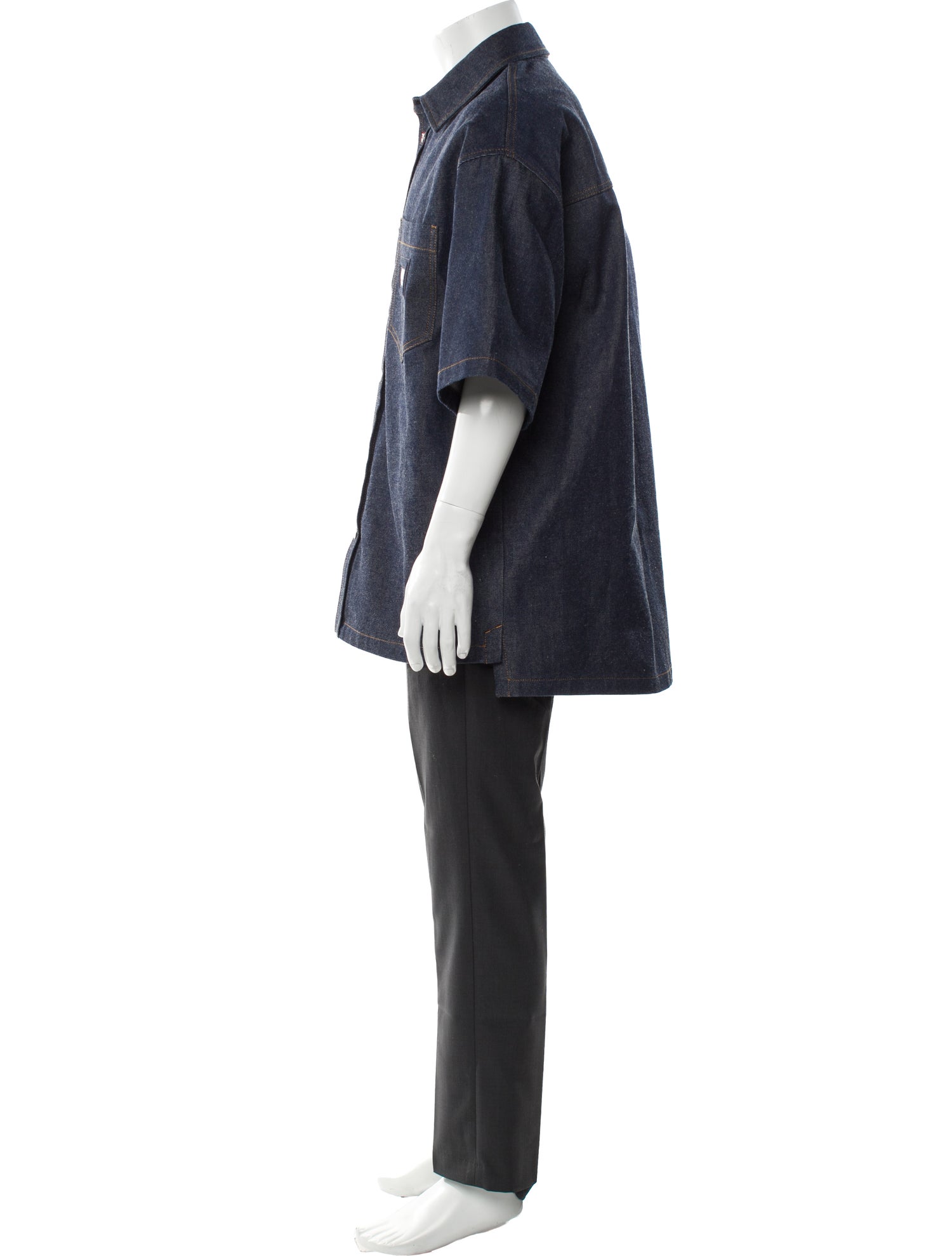 Gucci 2025 Web Accent Denim Shirt w/ Tags