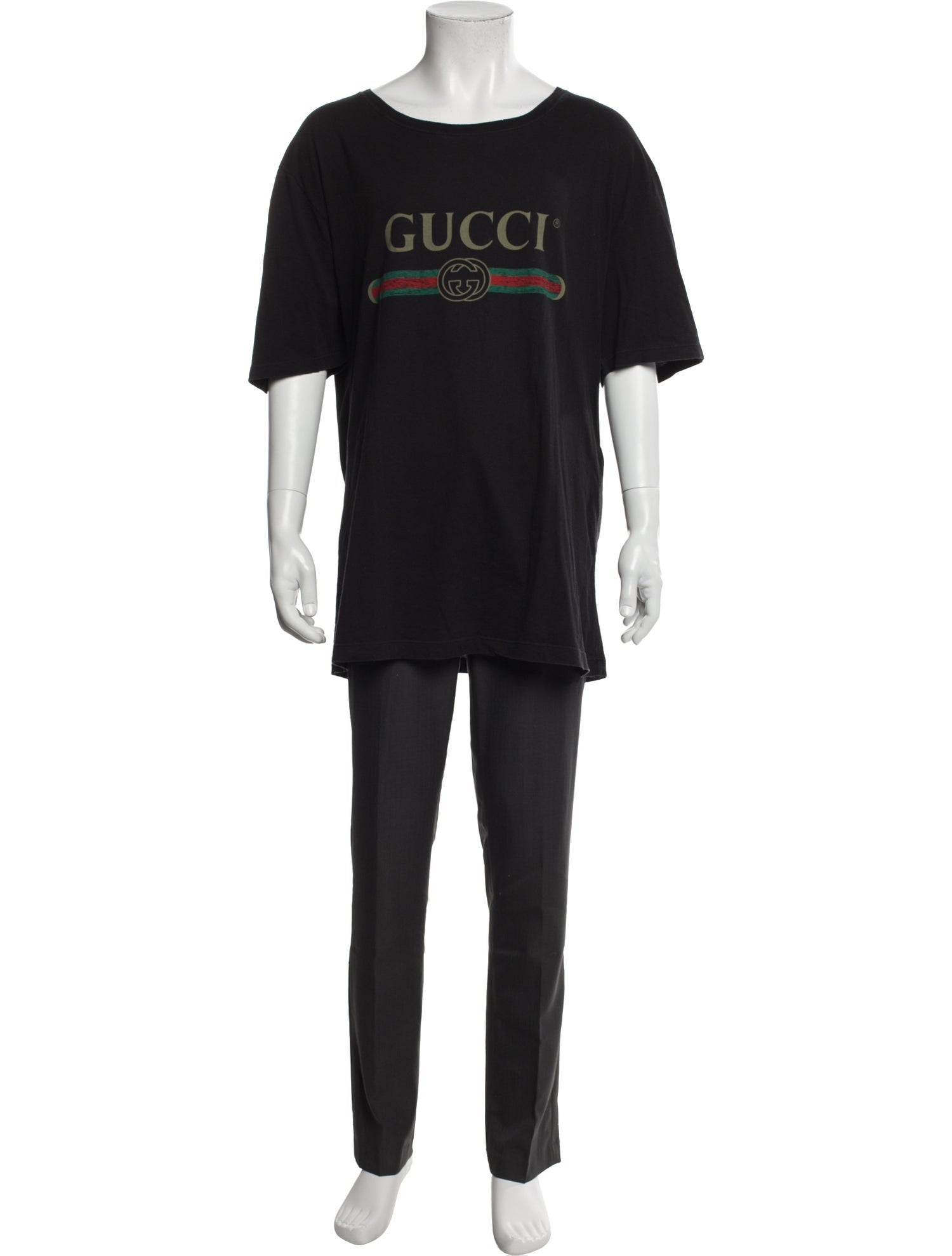 Gucci Web Accent Crew Neck T-Shirt
