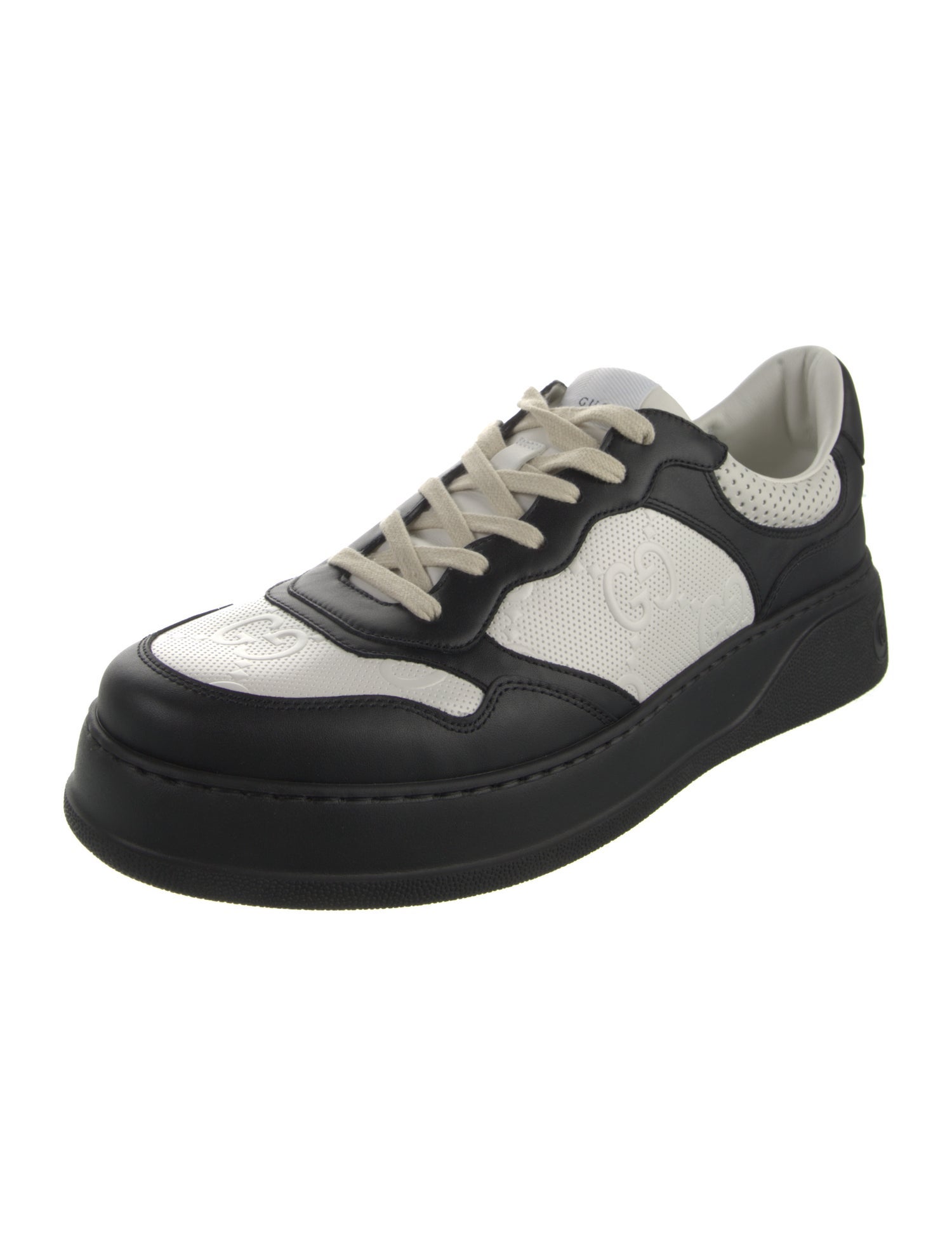 Gucci Interlocking G Logo Leather Sneakers