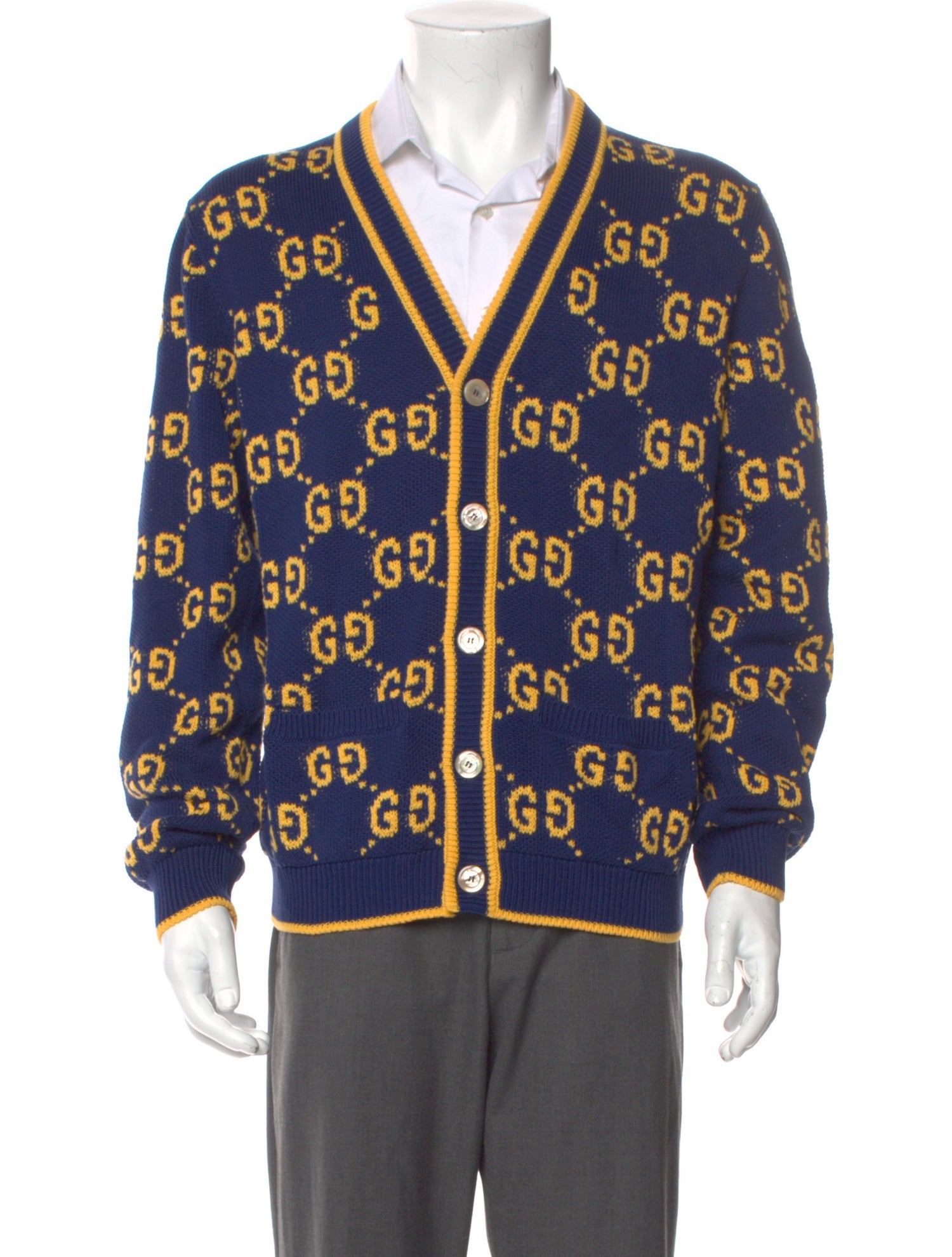 Gucci 2023 GG Logo Cardigan w/ Tags