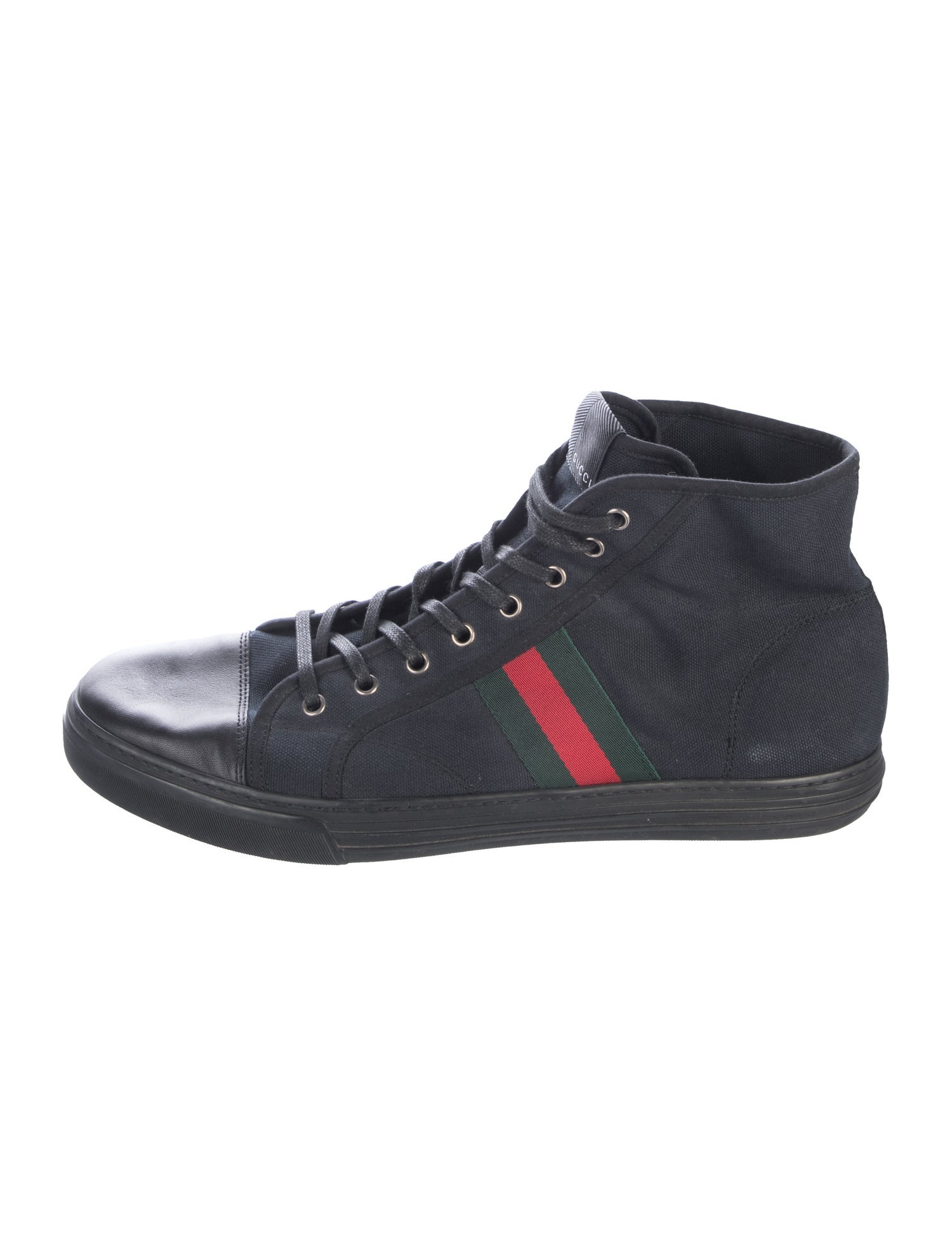 Gucci Web Accent Canvas Sneakers
