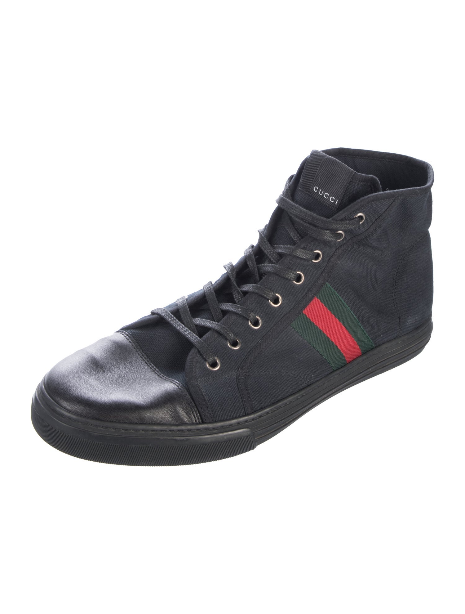 Gucci Web Accent Canvas Sneakers