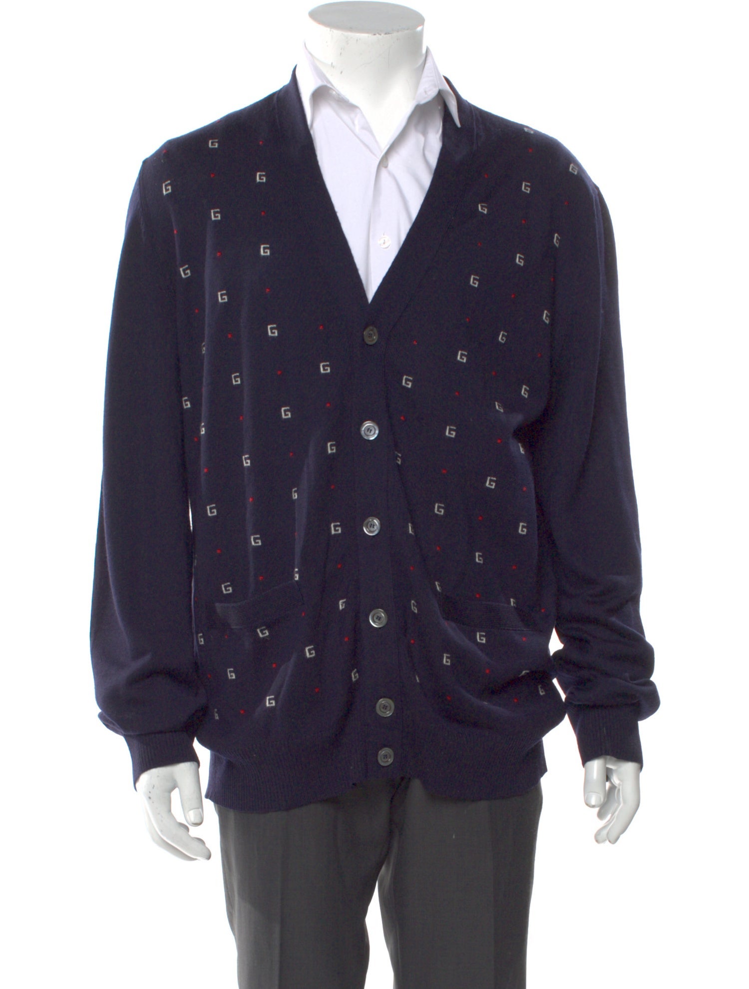 Gucci GG Logo Wool Cardigan