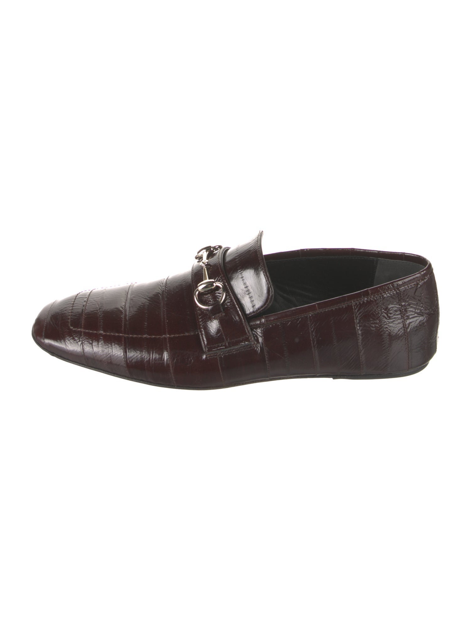 Gucci Horsebit Accent Patent Leather Loafers