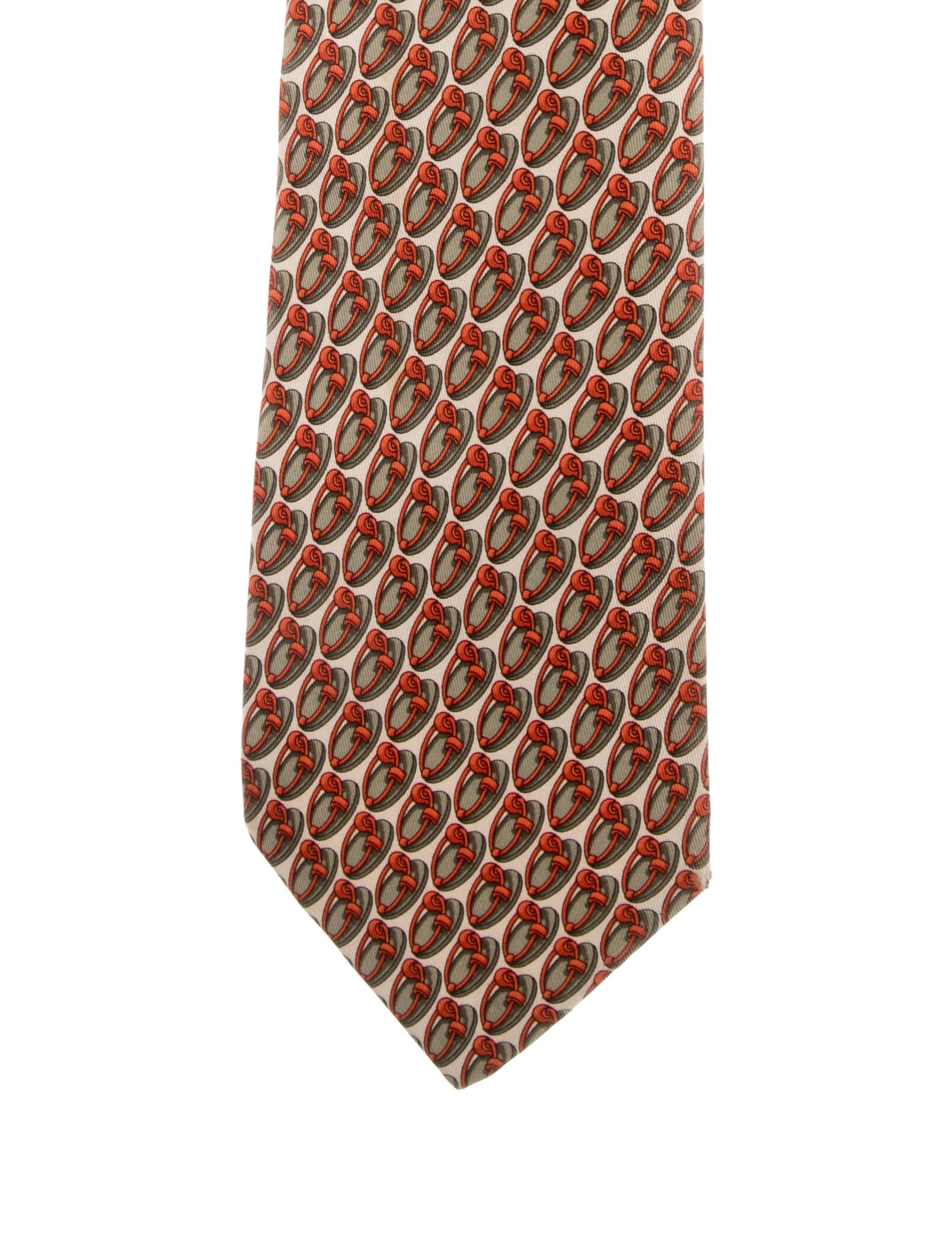 Gucci Pattern Print Silk Tie