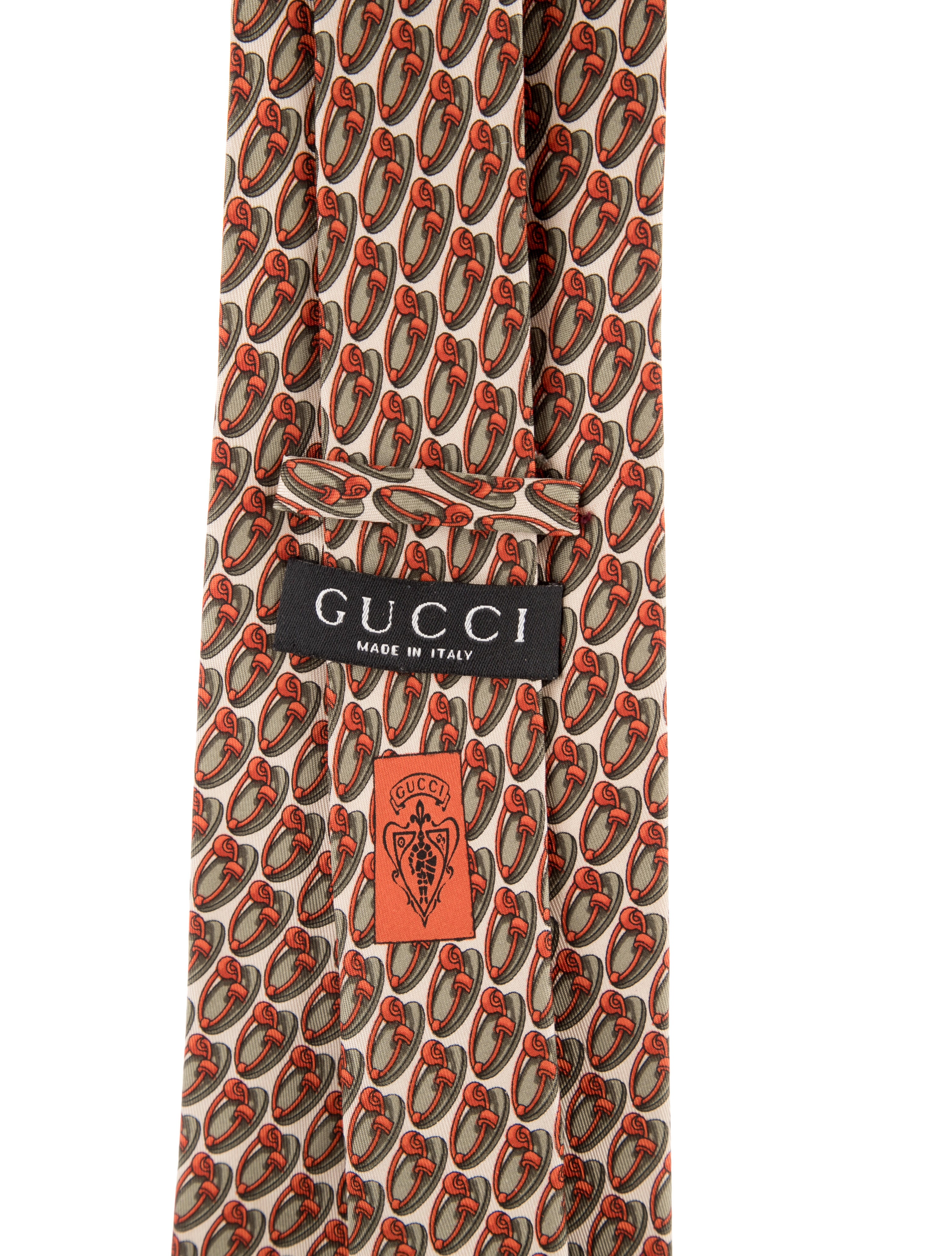 Gucci Pattern Print Silk Tie