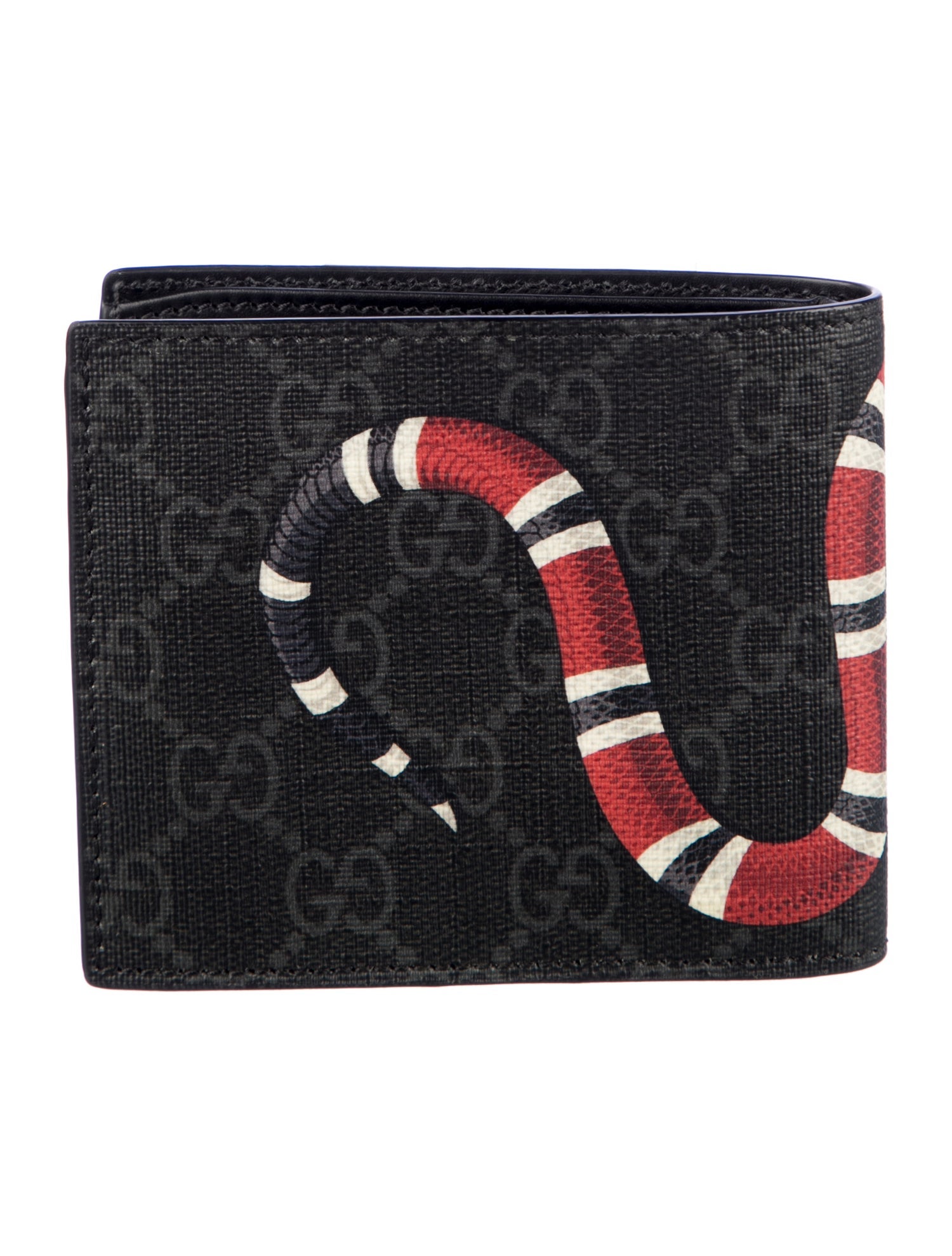 Gucci GG Supreme Kingsnake Bifold Wallet GG Supreme Bifold Wallet